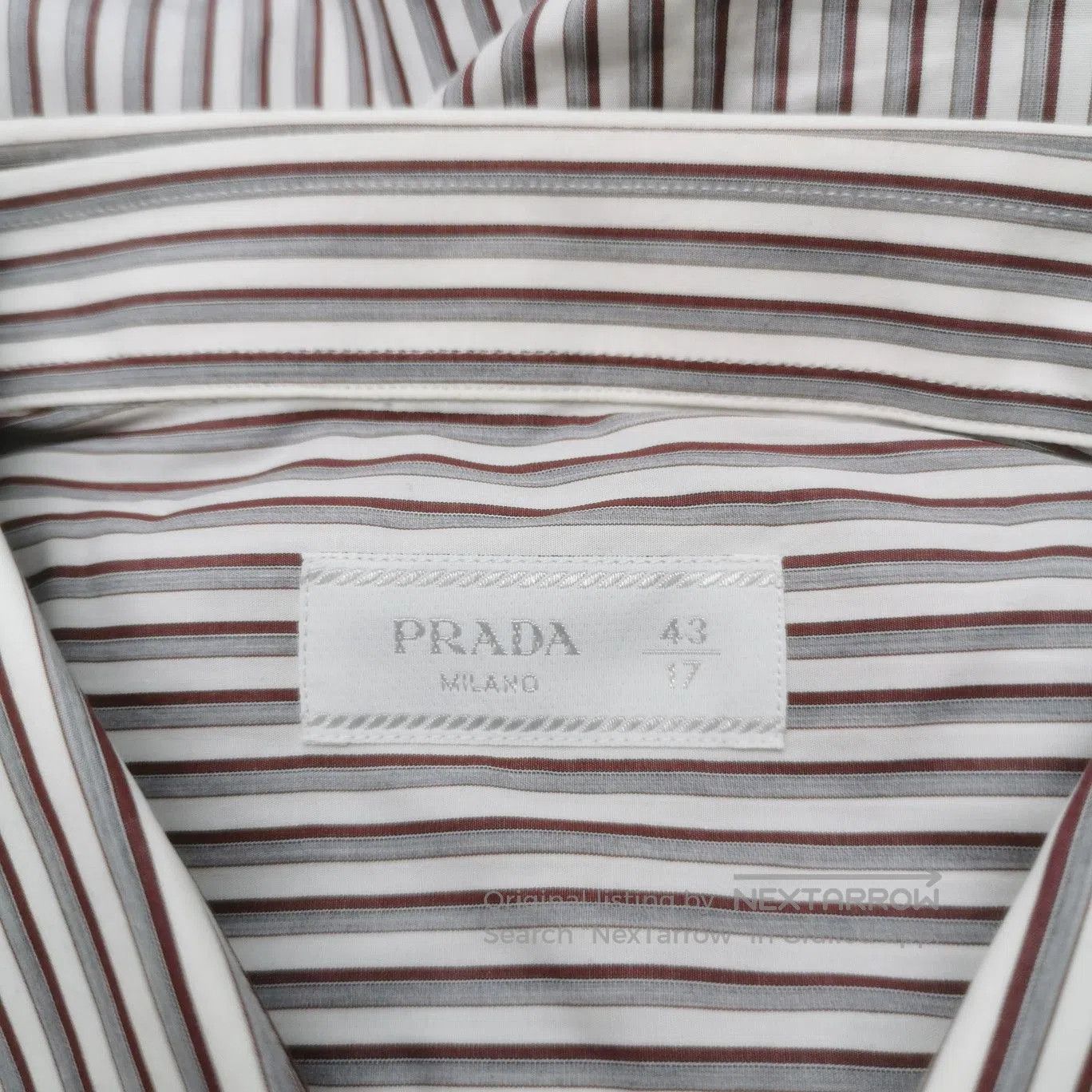 Prada Prada Cotton Striped Collared Shirt M. Size US M / EU 48-50 / 2 - 2 Thumbnail