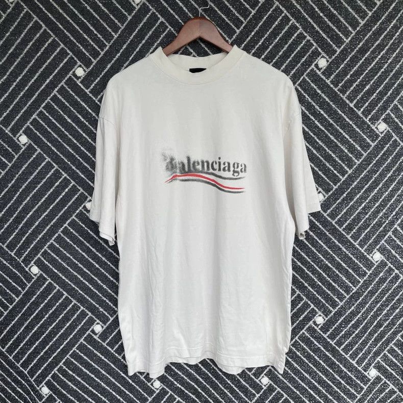 Balenciaga Balenciaga Fuzzy Coke Printed Short Sleeve T-Shirt Size US S / EU 44-46 / 1 - 1 Thumbnail