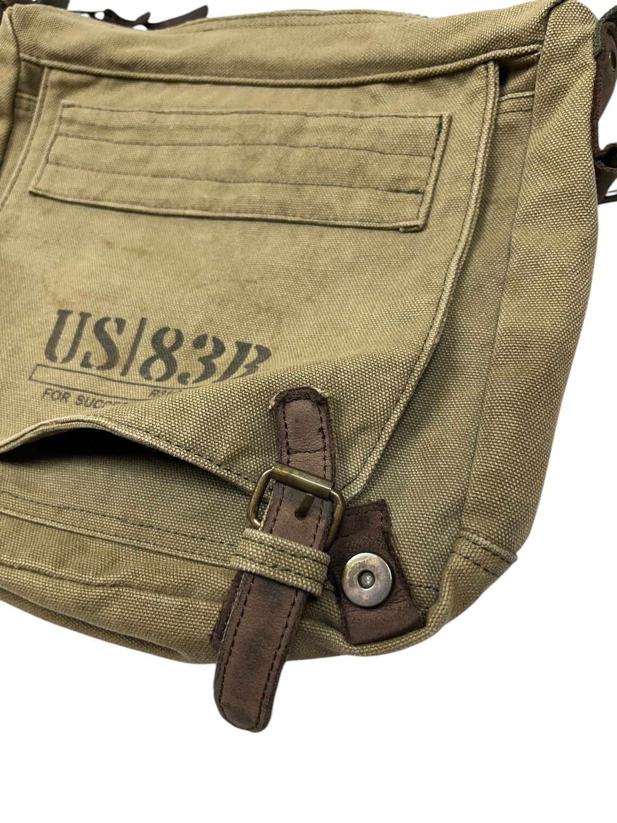 Vintage Vintage Distressed Military Bag Multi Pocket Diesel Style Size ONE SIZE - 2 Thumbnail