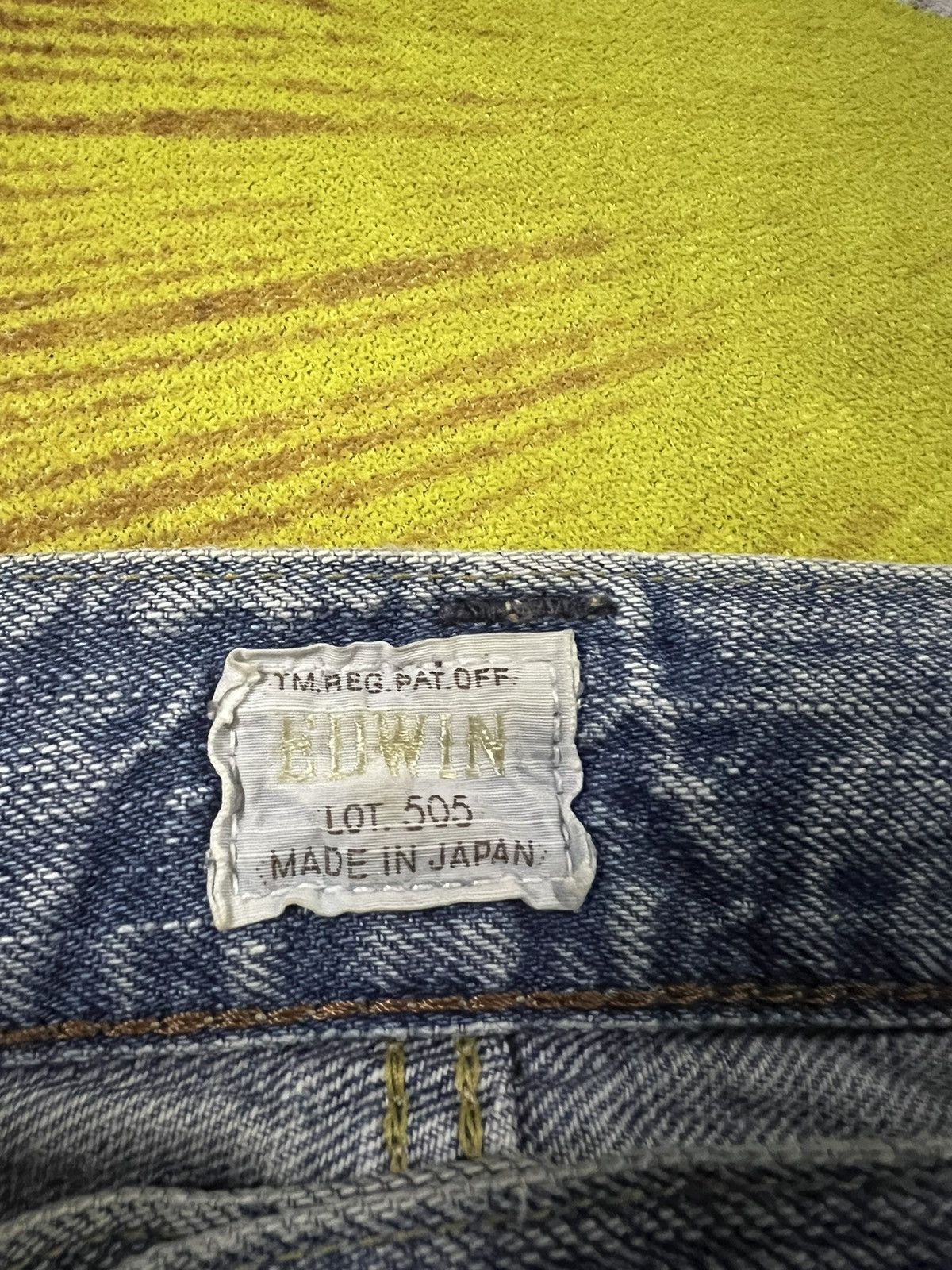 Edwin × Japanese Brand 💥Baggy💥Vintage Edwin 505zx Dirty Selvedge Jeans Size US 34 / EU 50 - 19 Thumbnail