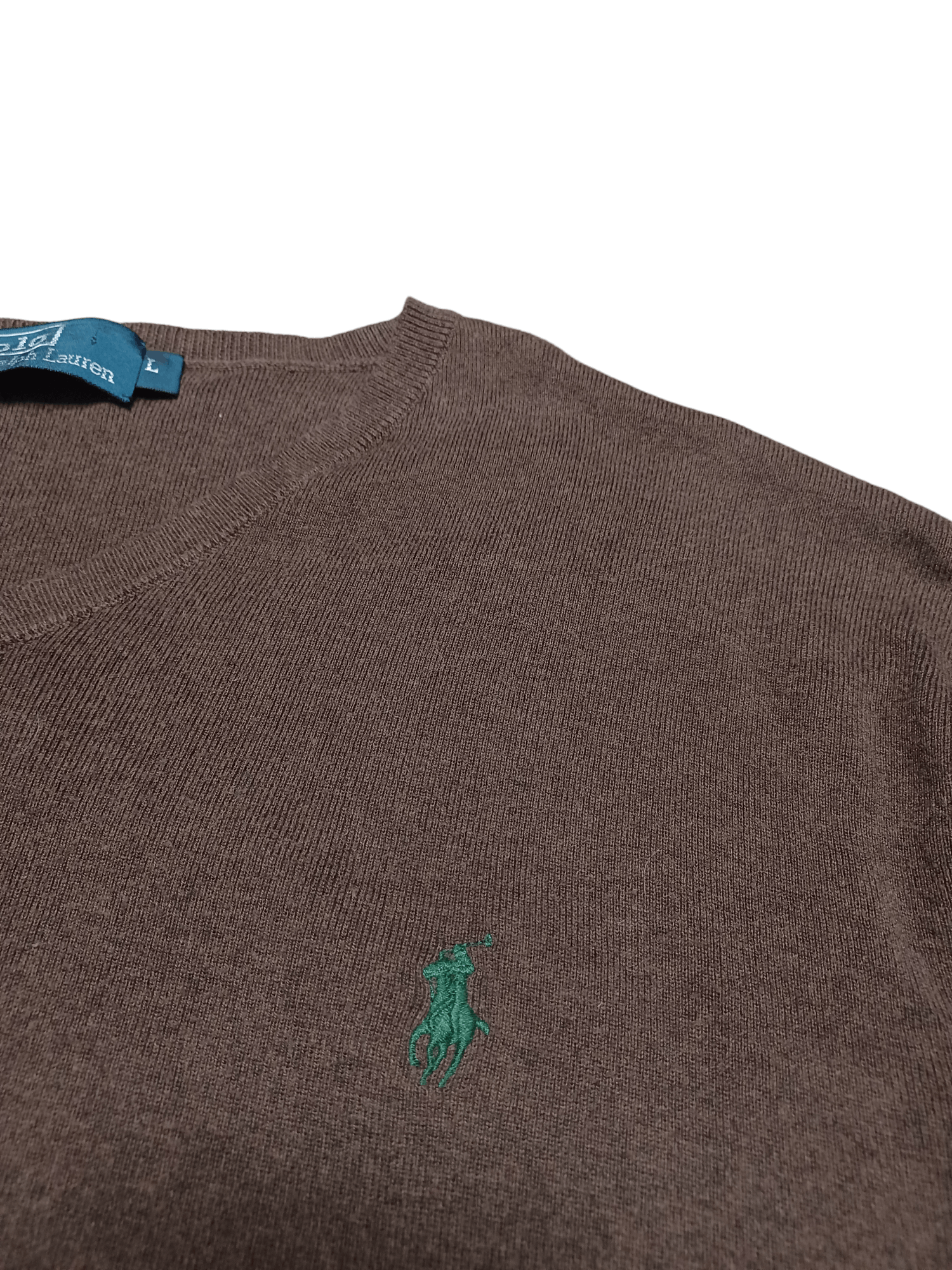 Polo Ralph Lauren VINTAGE PIMA COTTON PRL OLDMONEY SWEATER 90S Size US L / EU 52-54 / 3 - 3 Thumbnail