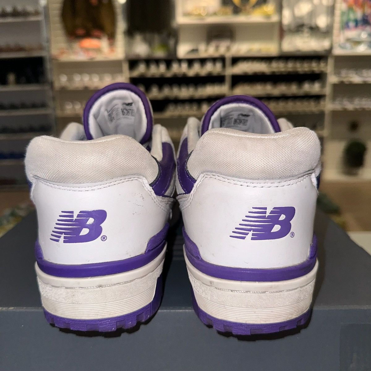 New Balance Size 10.5 - New Balance 550 White/Purple 2021 - BB550WR1 Size US 10.5 / EU 43-44 - 3 Thumbnail