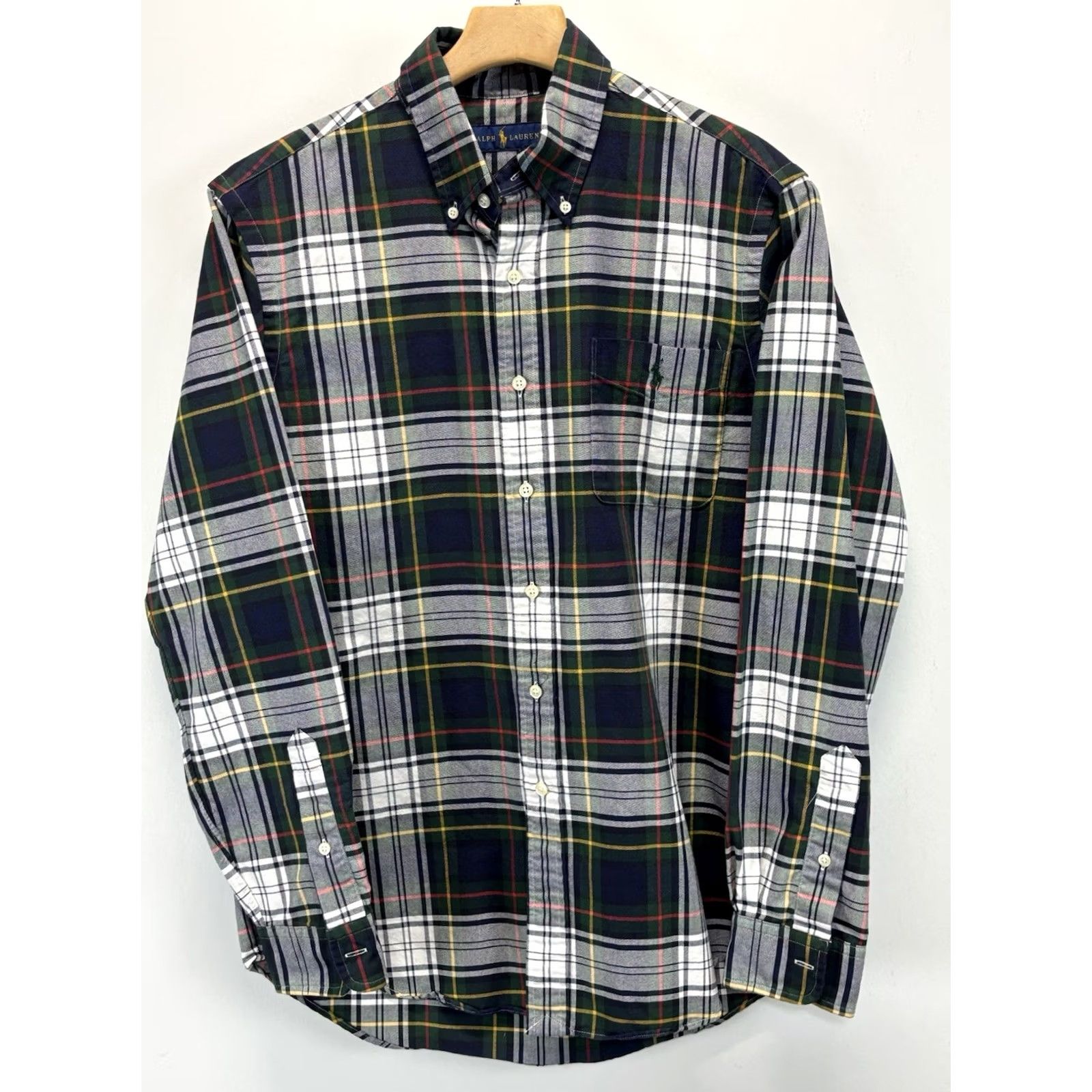 Ralph Lauren Ralph Lauren Button-Down Shirt Men’s M Plaid Single Pocket Pony Logo Preppy Size US M / EU 48-50 / 2 - 2 Thumbnail