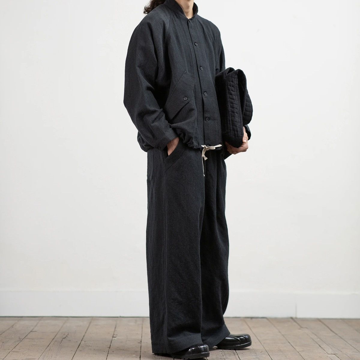 Archivio J.M. Ribot Klasica Sabron Patch Worked Loose Cardigan Wool Japan Size US M / EU 48-50 / 2 - 6 Thumbnail