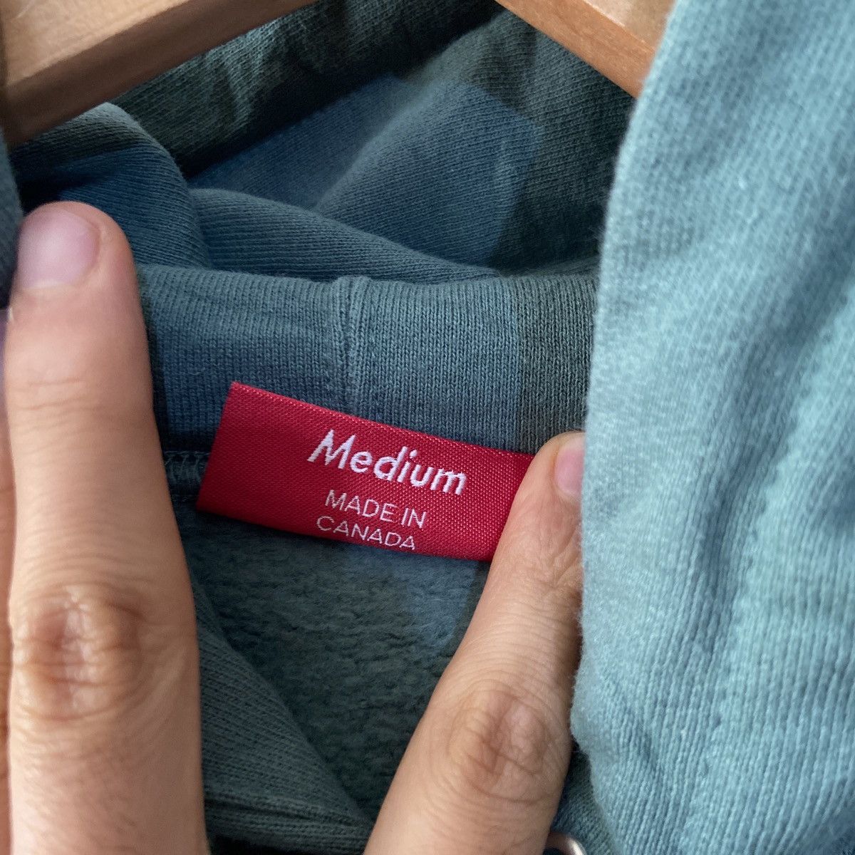 Supreme Nose Bleed Hoodie Sweatshirt Medium Dusty Teal Size US M / EU 48-50 / 2 - 5 Thumbnail