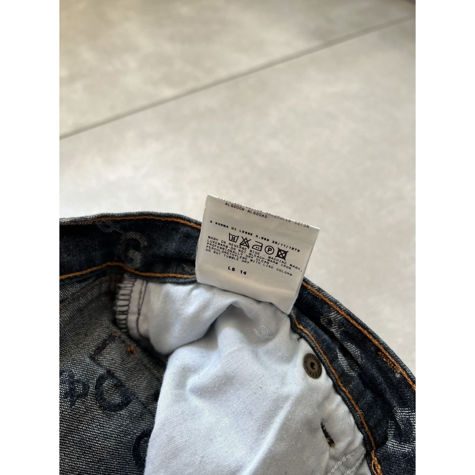 Dolce & Gabbana Rare dolce and gabbana full monogram printed denim jeans Size US 30 / EU 46 - 8 Thumbnail