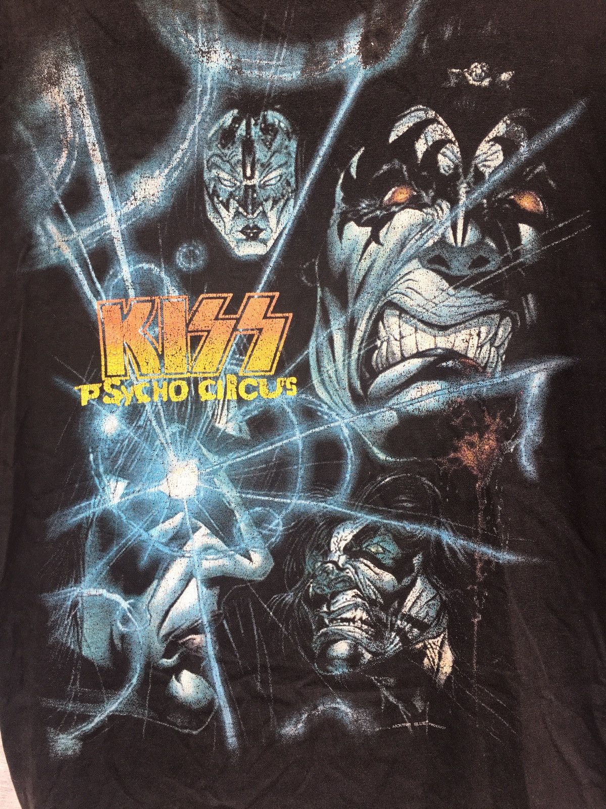Vintage 90s indonesia bootleg moving blue kiss psycho circus