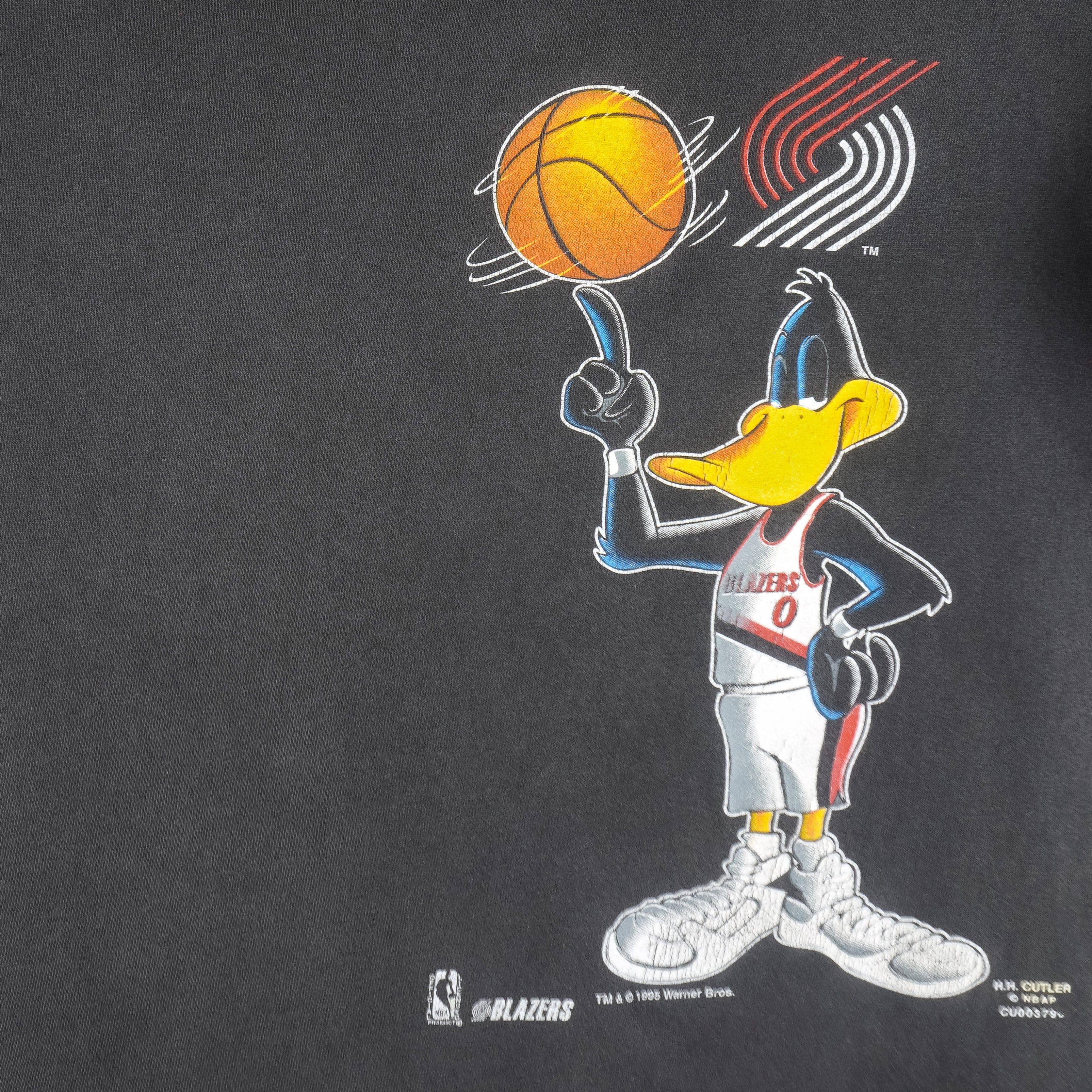 NBA Portland Trail Blazers X Looney Daffy Duck T-Shirt 1995 Size US S / EU 44-46 / 1 - 3 Thumbnail