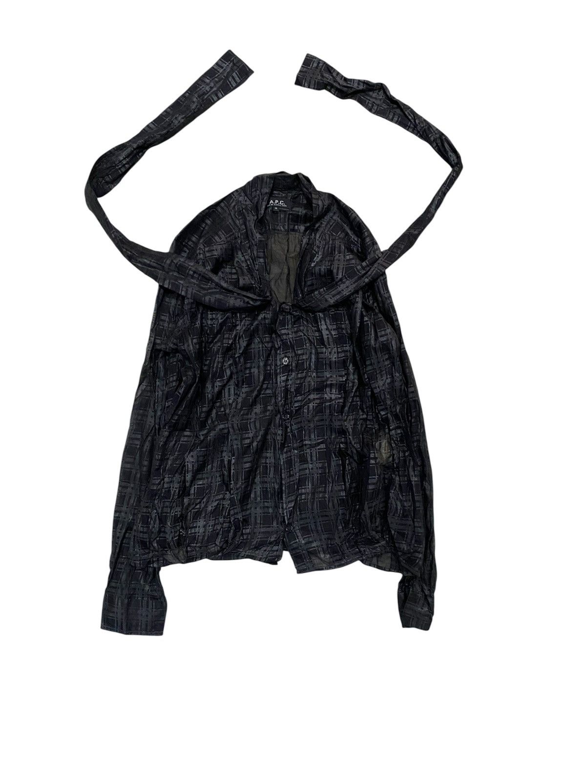 A.P.C. 1990s APC Silk Mesh black checked Size M / US 6-8 / IT 42-44 - 1 Thumbnail