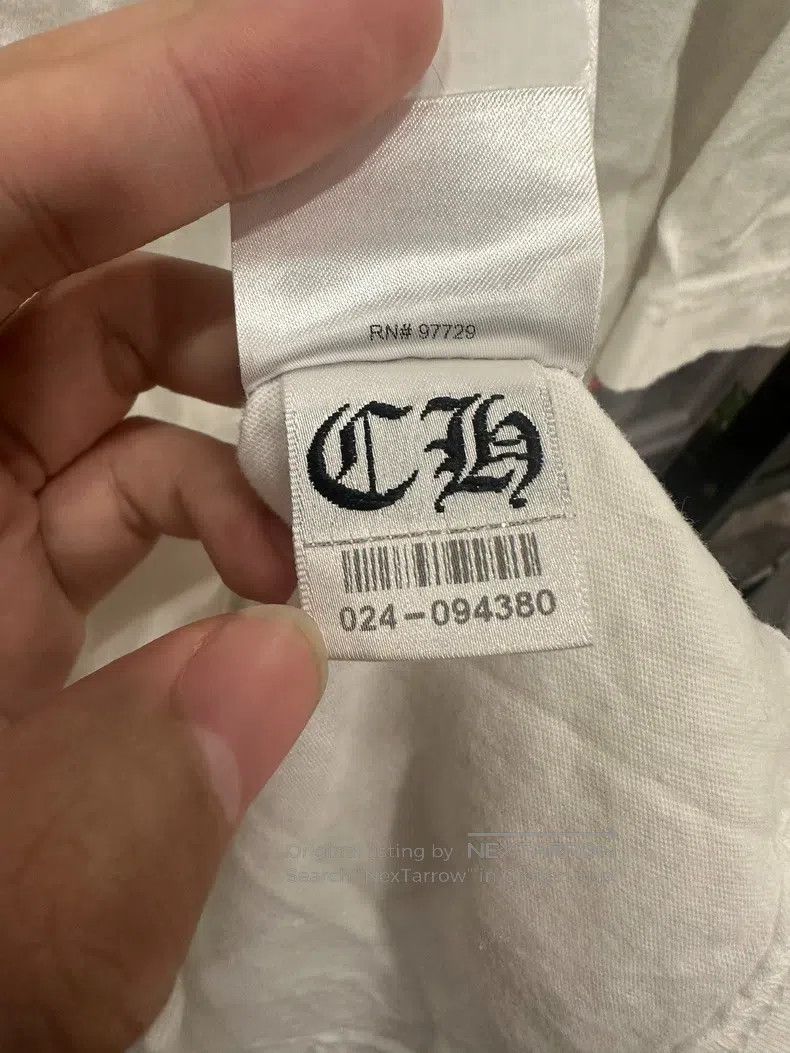 Chrome Hearts CHROME HEARTS Size L Sanskrit neckline back cross short sle Size US L / EU 52-54 / 3 - 7 Thumbnail