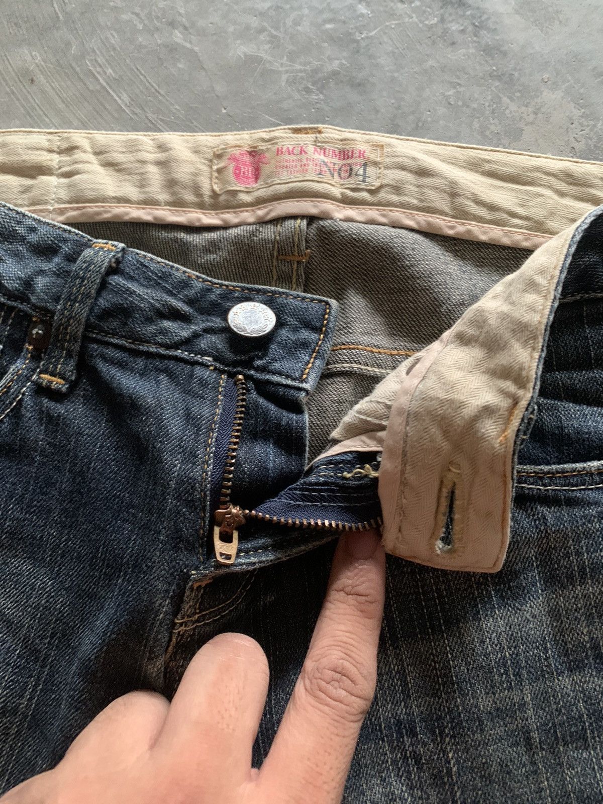 Japanese Brand flared back number japanese jeans like ifsixwasnine / lgb Size 29" - 6 Thumbnail