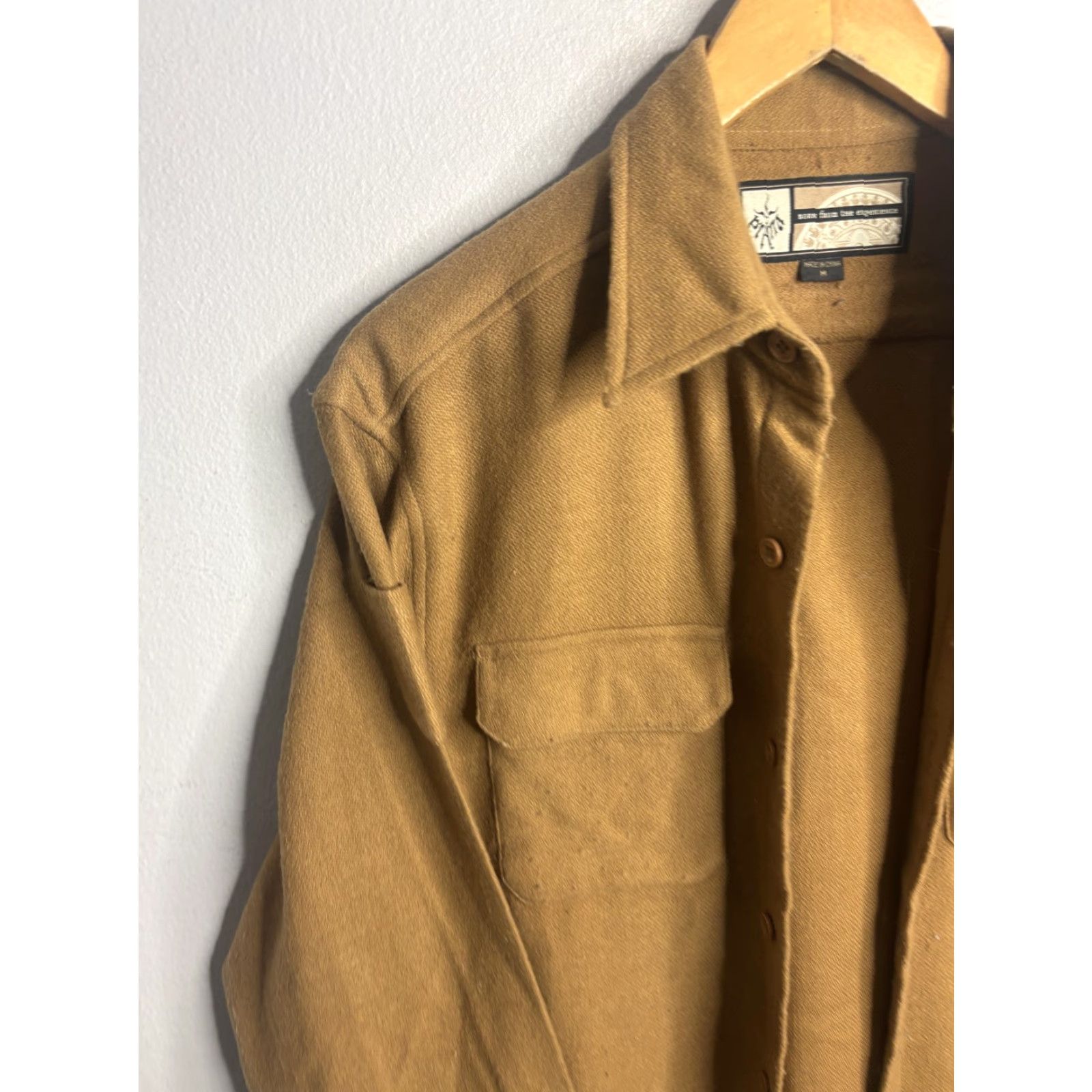 Prana prAna Shacket Mens M Brown Balboa Wool Blend Snap Front Twill Jacket Shirt Size US M / EU 48-50 / 2 - 2 Thumbnail