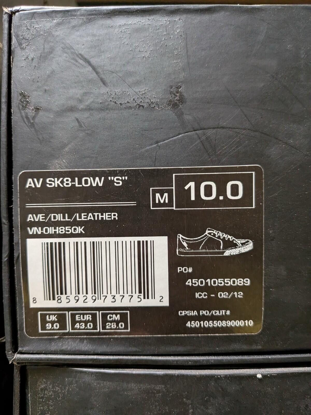 Vans VANS Syndicate AV SK8 Low Ave Dill US10 Size US 10 / EU 43 - 7 Thumbnail