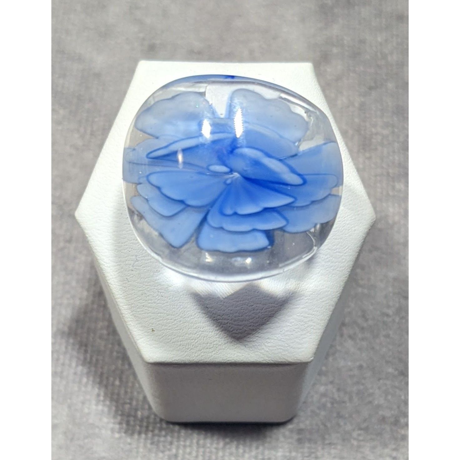Other Blue Fairycore Lampwork Glass Ring Size 8 Size ONE SIZE - 7 Thumbnail