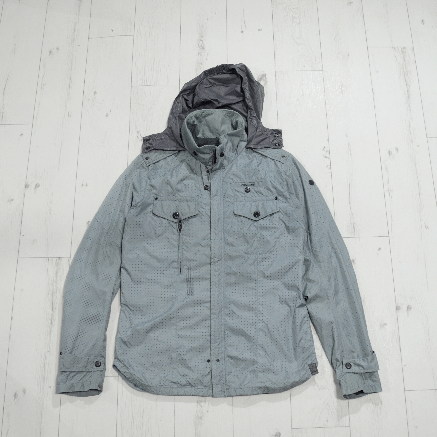 G-Star G-star Raw Light Grind Perfor Jacket Hooded Size L-M Gray Size US L / EU 52-54 / 3 - 1 Thumbnail