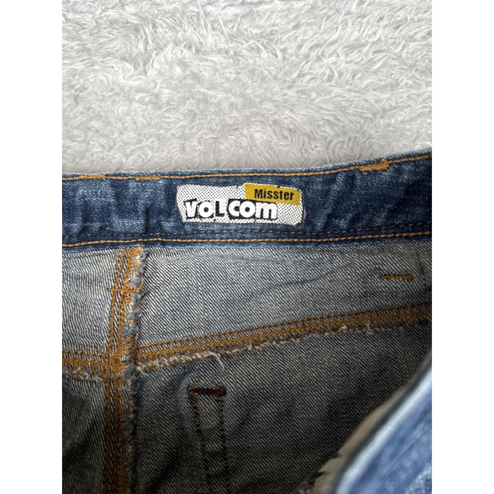 Volcom Volcom Jeans Women 28x32 Blue Misster Bootcut Denim Stretch Button Fly Jeans Women Size 28" / US 6 / IT 42 - 6 Thumbnail