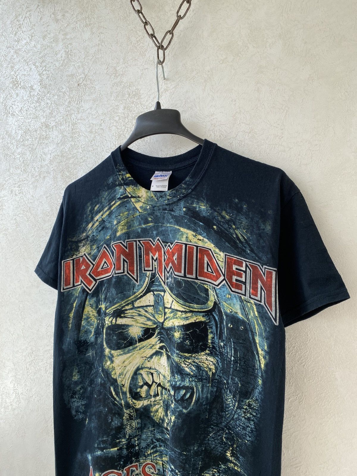 Vintage Vintage Iron Maiden Aces High Band Graphic Print T Shirt M Size US M / EU 48-50 / 2 - 4 Thumbnail