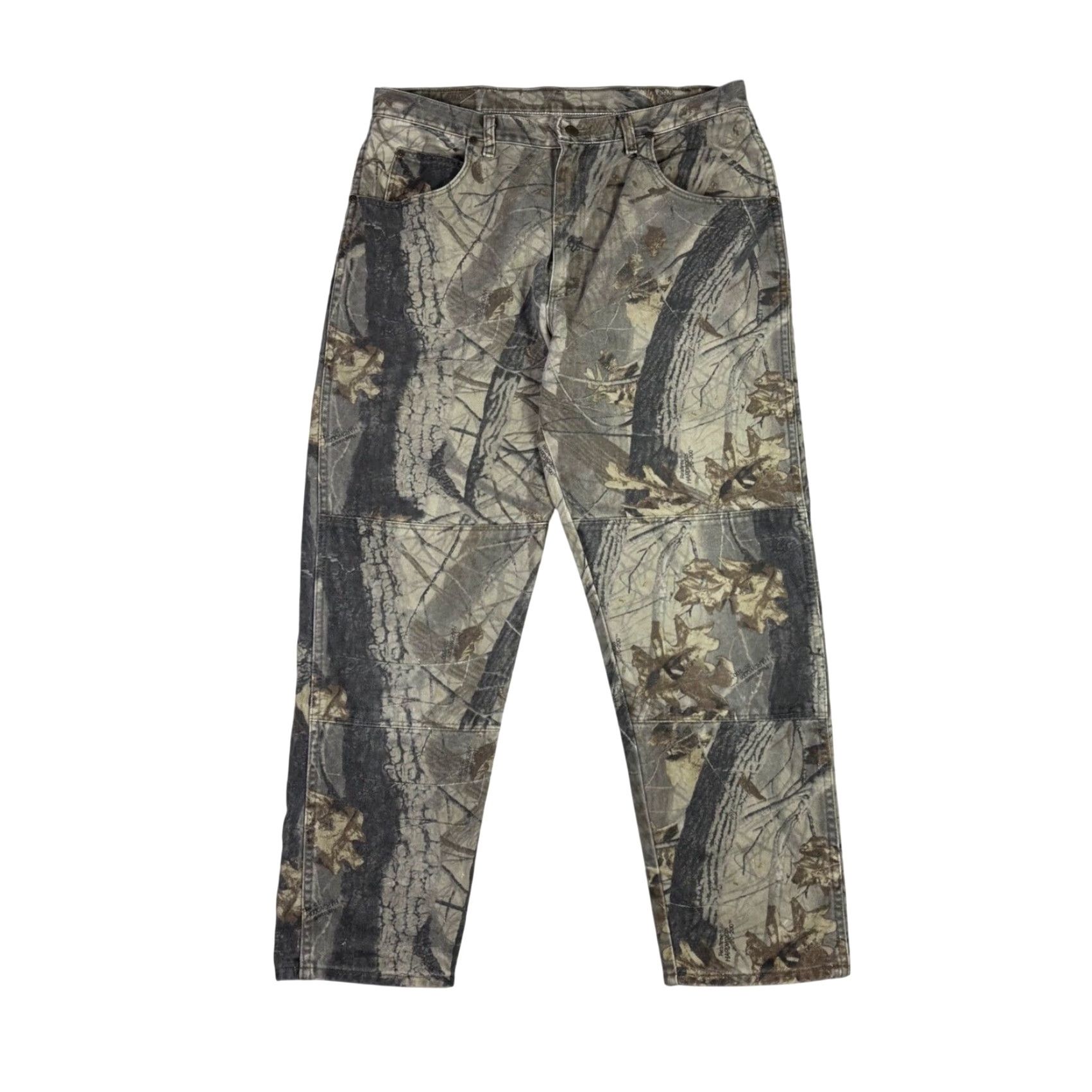 Wrangler Wrangler Authentic Jeans Camo Realtree Hardwoods Pants Men 36x30 Brown Denim 5-Pocket Distressed Size US 36 / EU 52 - 2 Thumbnail