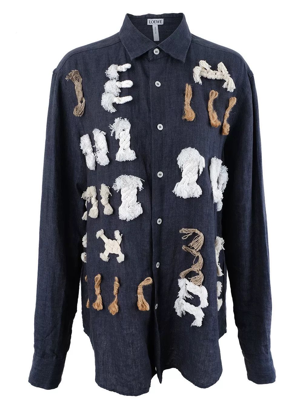 Loewe LOEWE Denim Long Coat with Charms Size US XXS / EU 40 - 1 Thumbnail