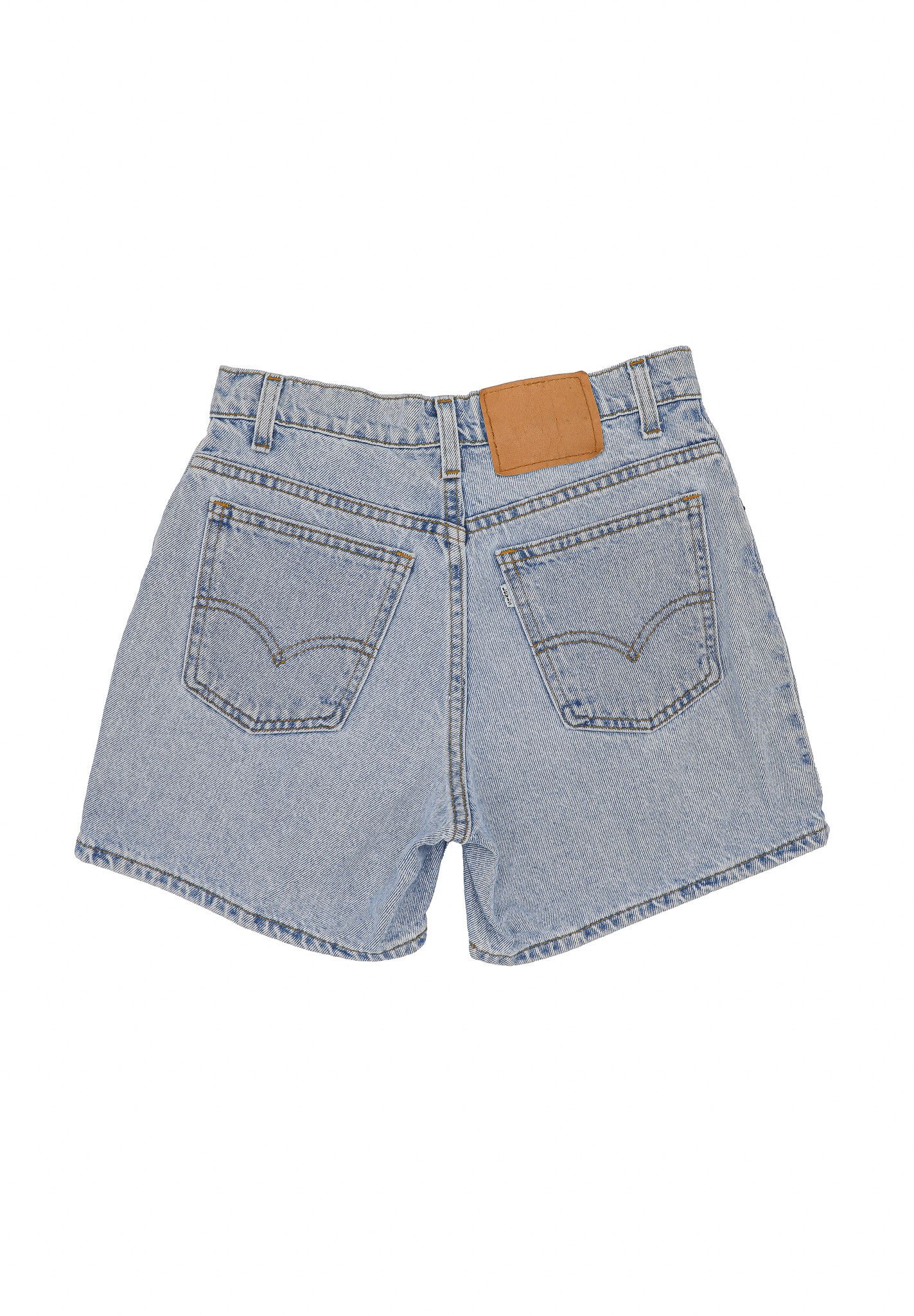 Levi's Levis 950 Light Wash Denim Jean Shorts 6/28W High Waisted Size 28" / US 6 / IT 42 - 3 Thumbnail