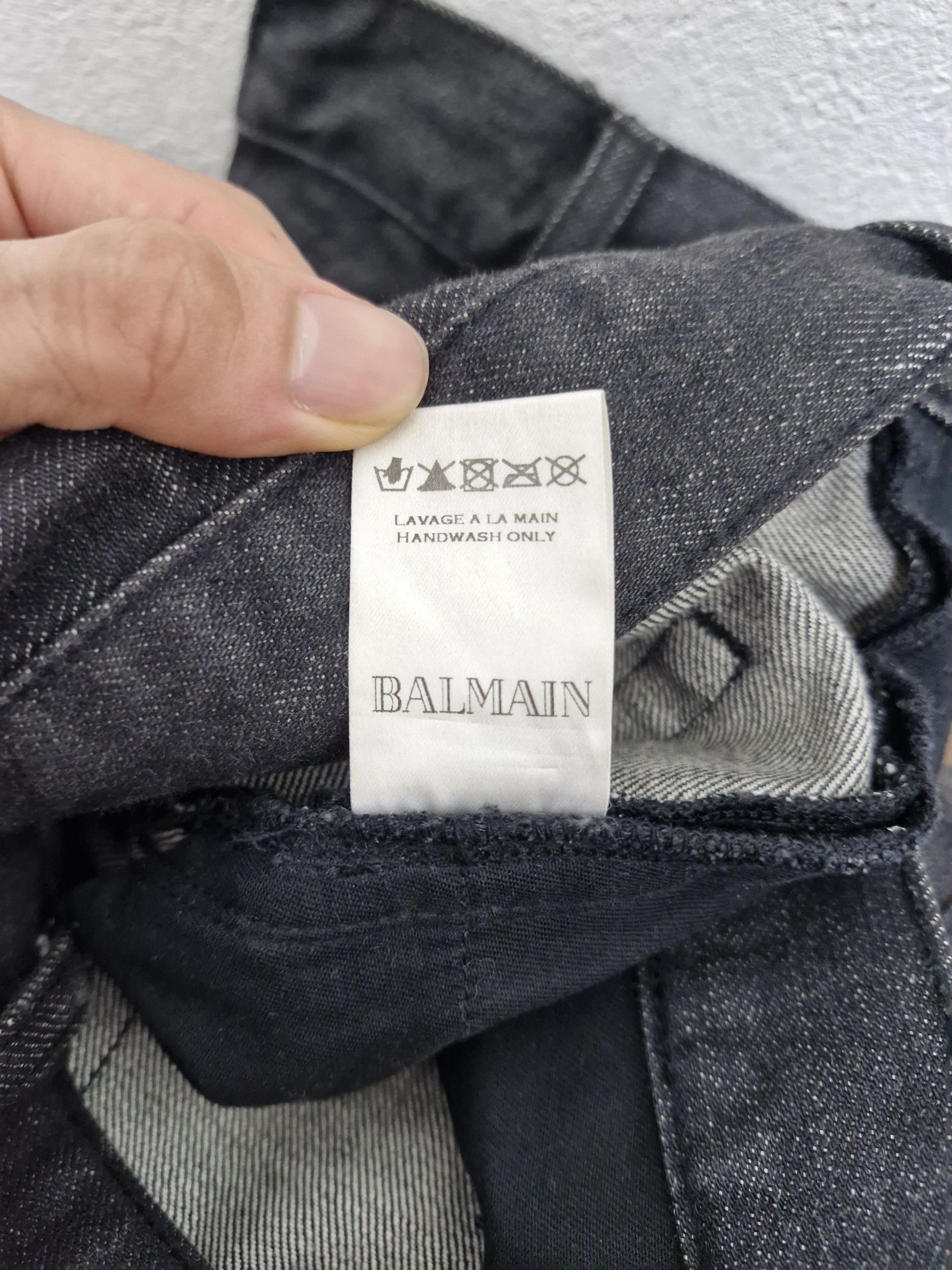 Balmain BALMAIN 2012 Black Washed Denim Size US 30 / EU 46 - 8 Thumbnail