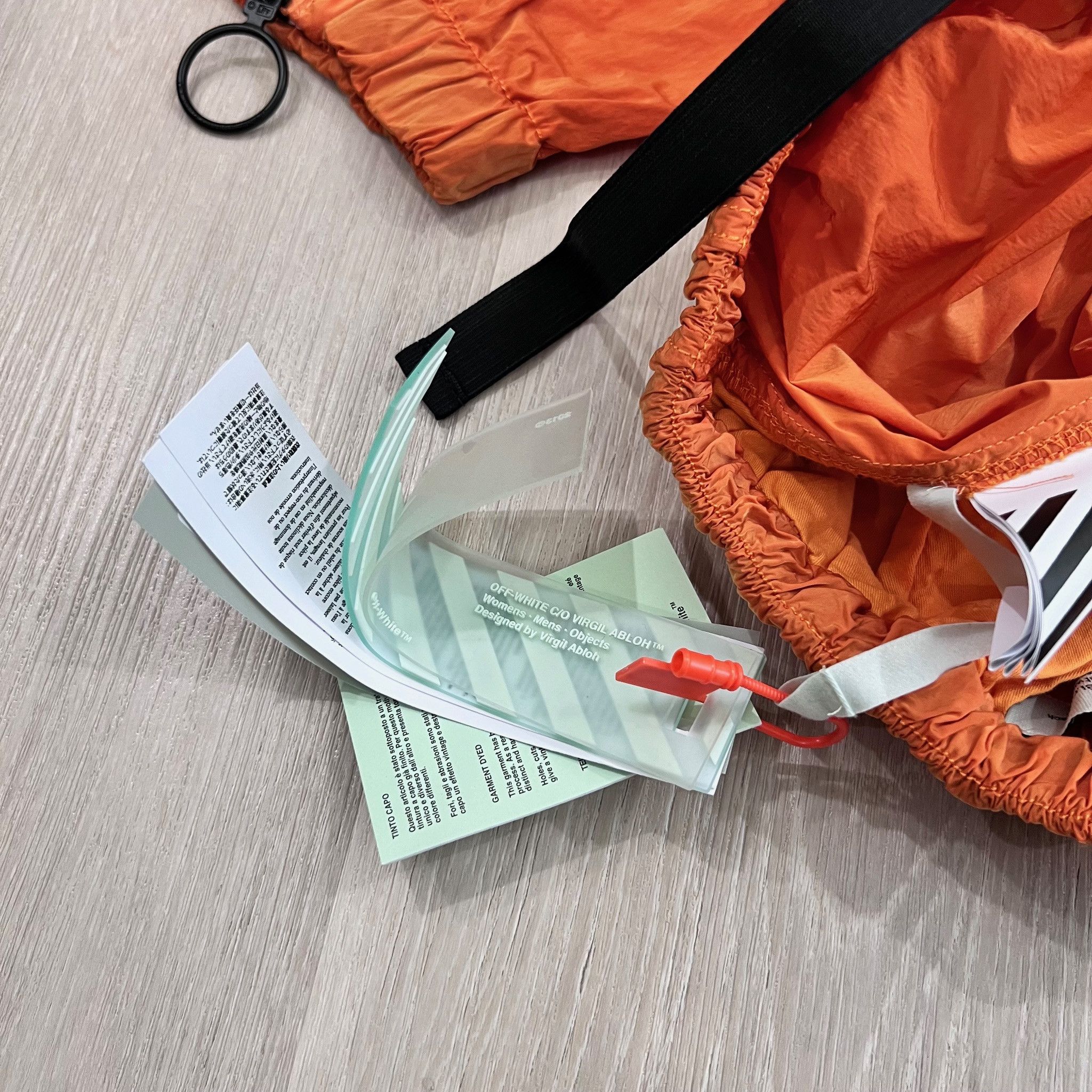 Off-White Off-White OFFF Logo Parachute Cargo Pants Orange - 31 Size US 31 - 13 Thumbnail