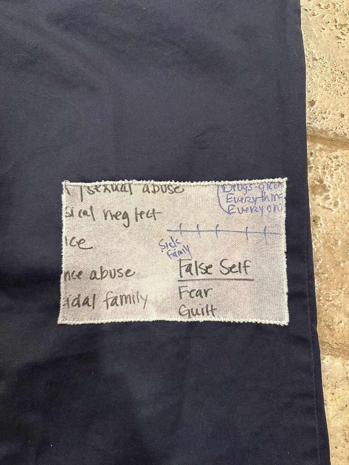 Enfants Riches Deprimes Enfants Riches Deprimes Navy Chino Henri Patch Work Pants Size US 34 / EU 50 - 7 Thumbnail