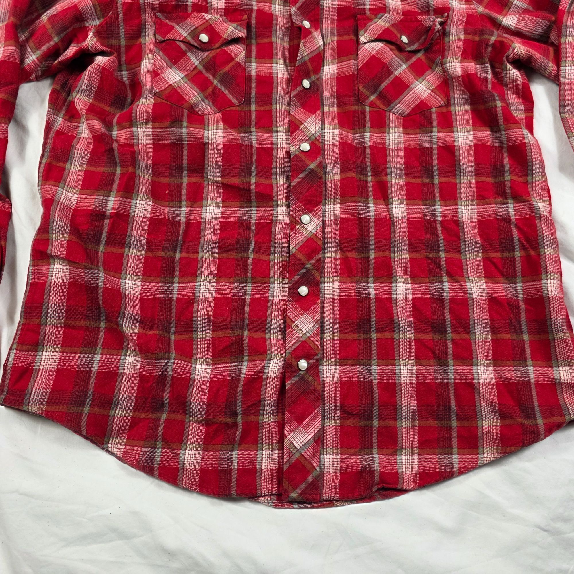 Old Navy Old Navy Vintage Flannels Mens Size XL Western Shirt Red Pla Size US XL / EU 56 / 4 - 5 Thumbnail