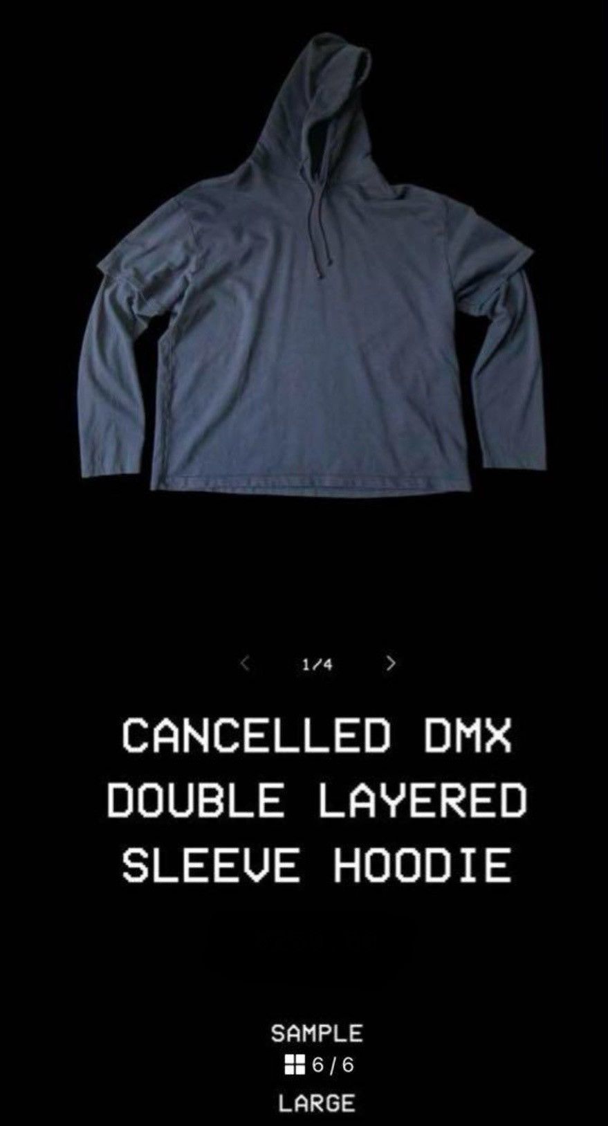 Balenciaga Balenciaga Yeezy Gap DMX Double Layered Hoodie SAMPLE Size US L / EU 52-54 / 3 - 11 Thumbnail
