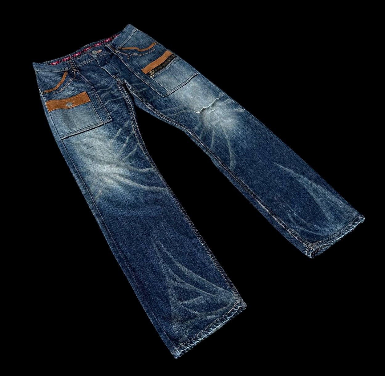 Edwin Archival Edwin Japan Distressed Exc.Vintage XU Multi-Pocket Size US 32 / EU 48 - 2 Thumbnail