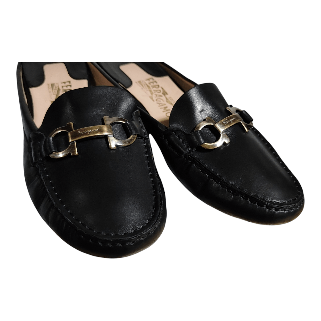 Salvatore Ferragamo Salvatore Ferragamo Leather Slip On Mules Women’s Size US 7 / IT 37 - 2 Thumbnail