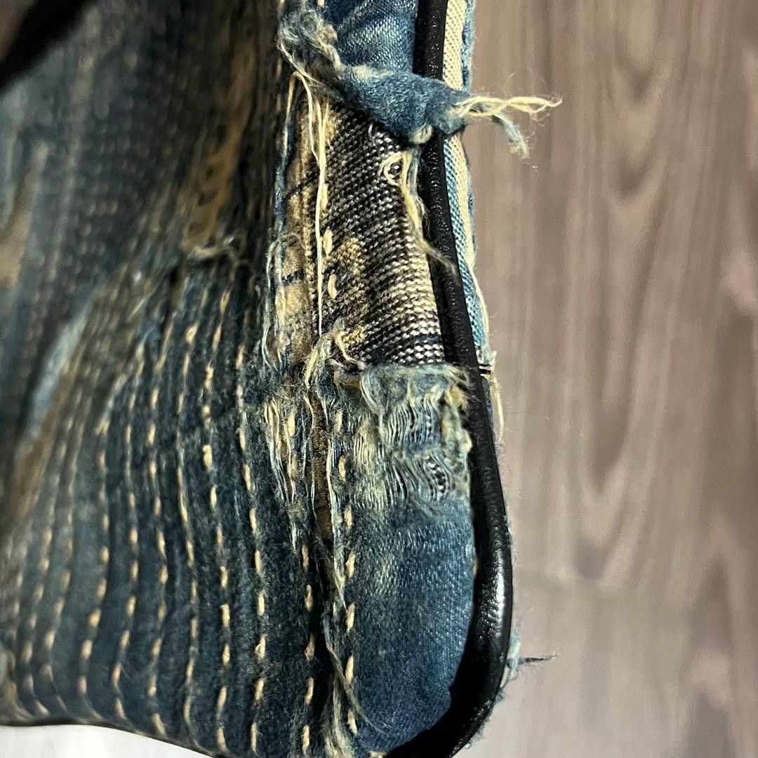 Kapital Kountry Boro Patchwork Denim Clutch Bag Size ONE SIZE - 12 Thumbnail