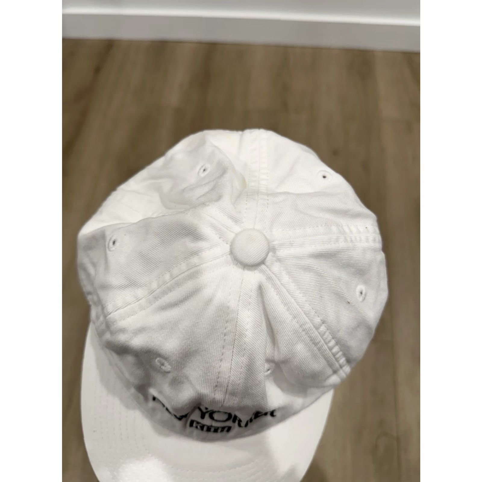 Kith KITH CAP Embroidered Baseball Dad Hat The New Yorker Adjustable Unisex Adults White Cotton Canvas Vintage No Size ONE SIZE - 6 Thumbnail