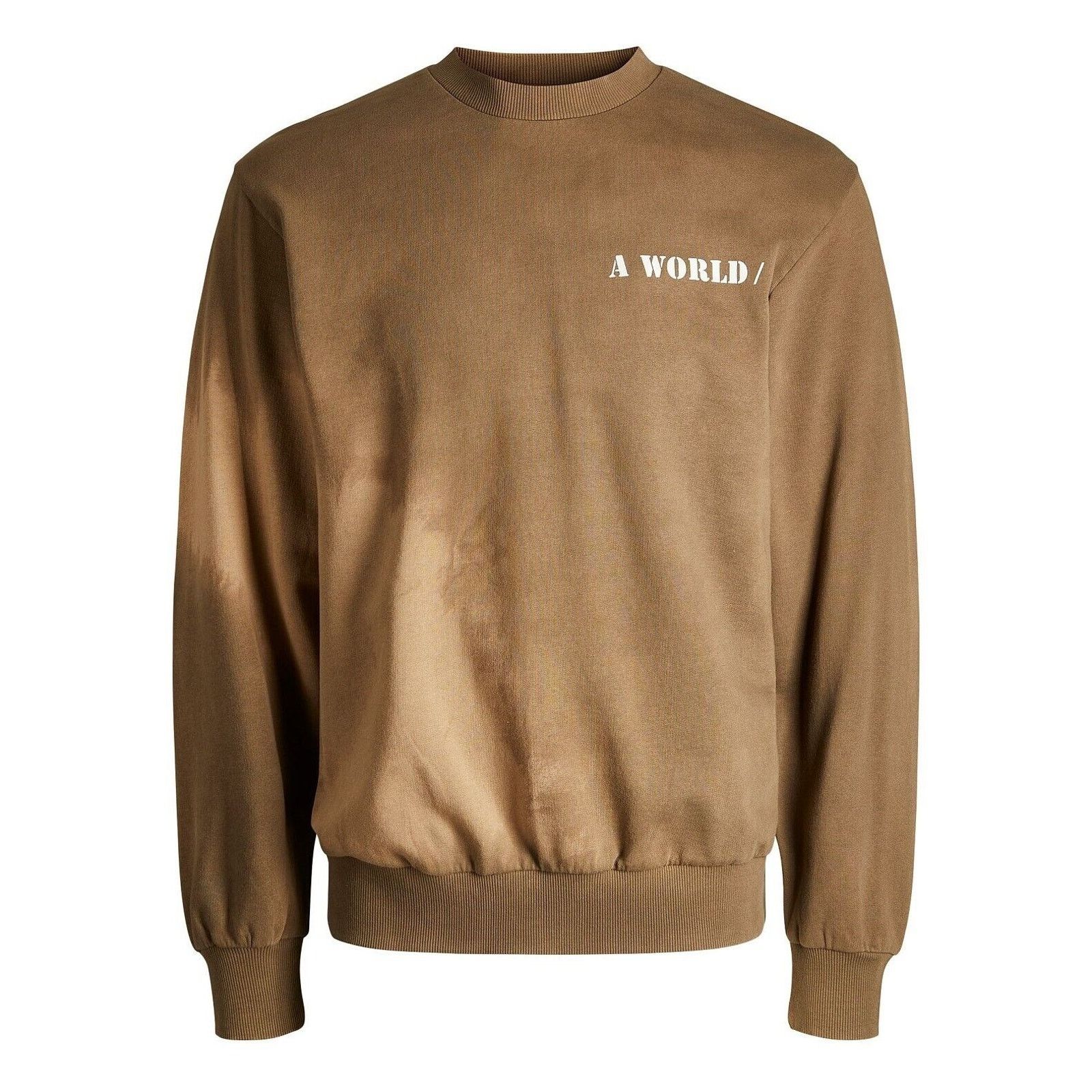 Jack & Jones Jack & Jones Men's Khaki Cotton Crew Neck Sweatshirt Size M Size US M / EU 48-50 / 2 - 3 Thumbnail