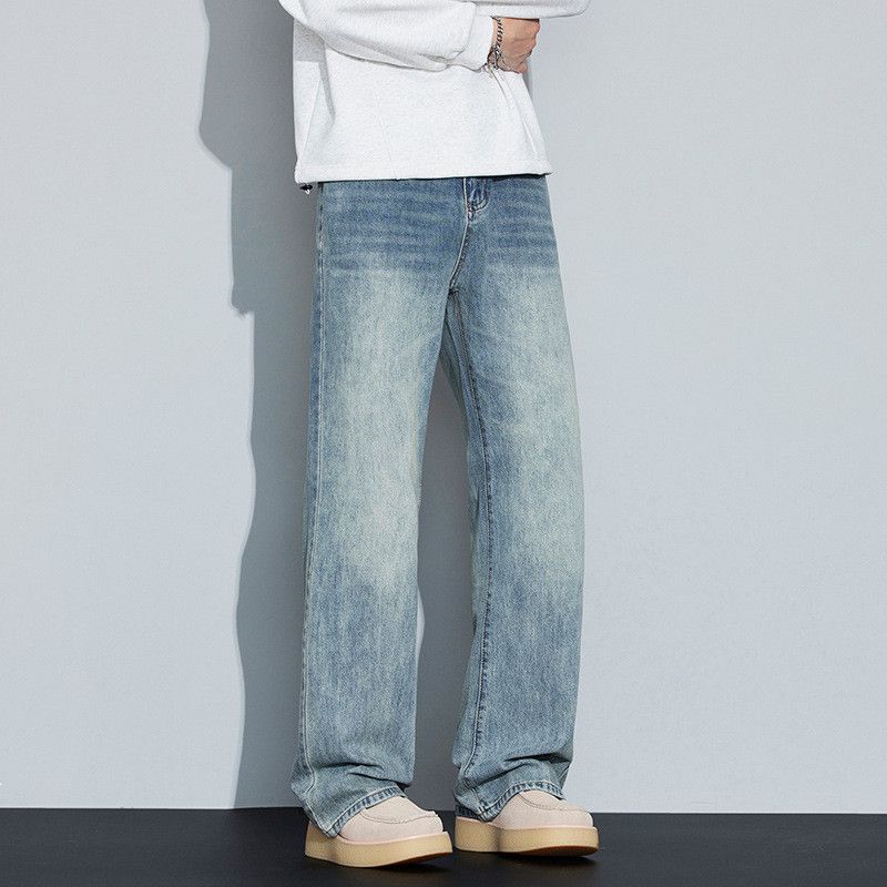 Japanese Brand Men's loose wide-leg Vibe washed vintage jeans Size US 32 / EU 48 - 4 Thumbnail