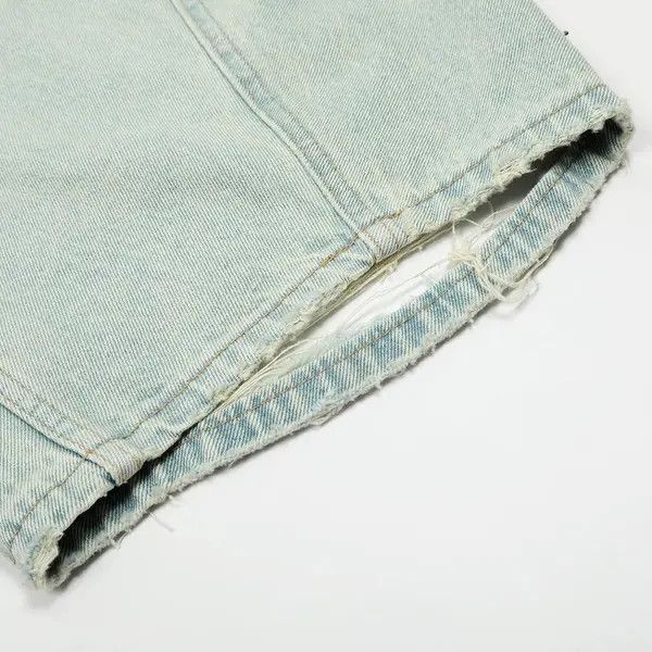 Vintage Men's loose punk ripped distressed washed scimitar jeans Size US 32 / EU 48 - 6 Thumbnail