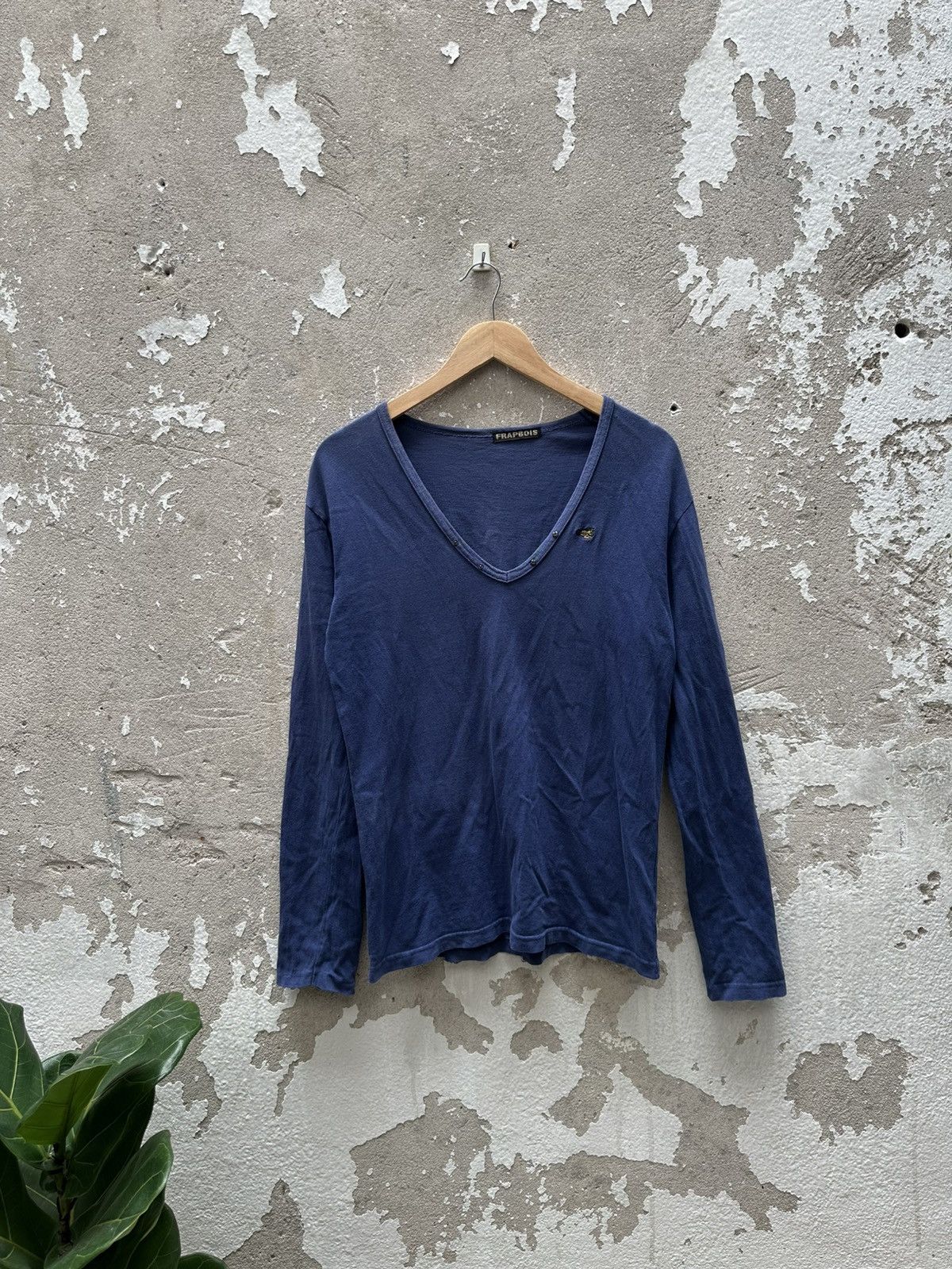 Frapbois Vintage Frapbois Emboridery V Ls Tshirt Size M / US 6-8 / IT 42-44 - 3 Thumbnail