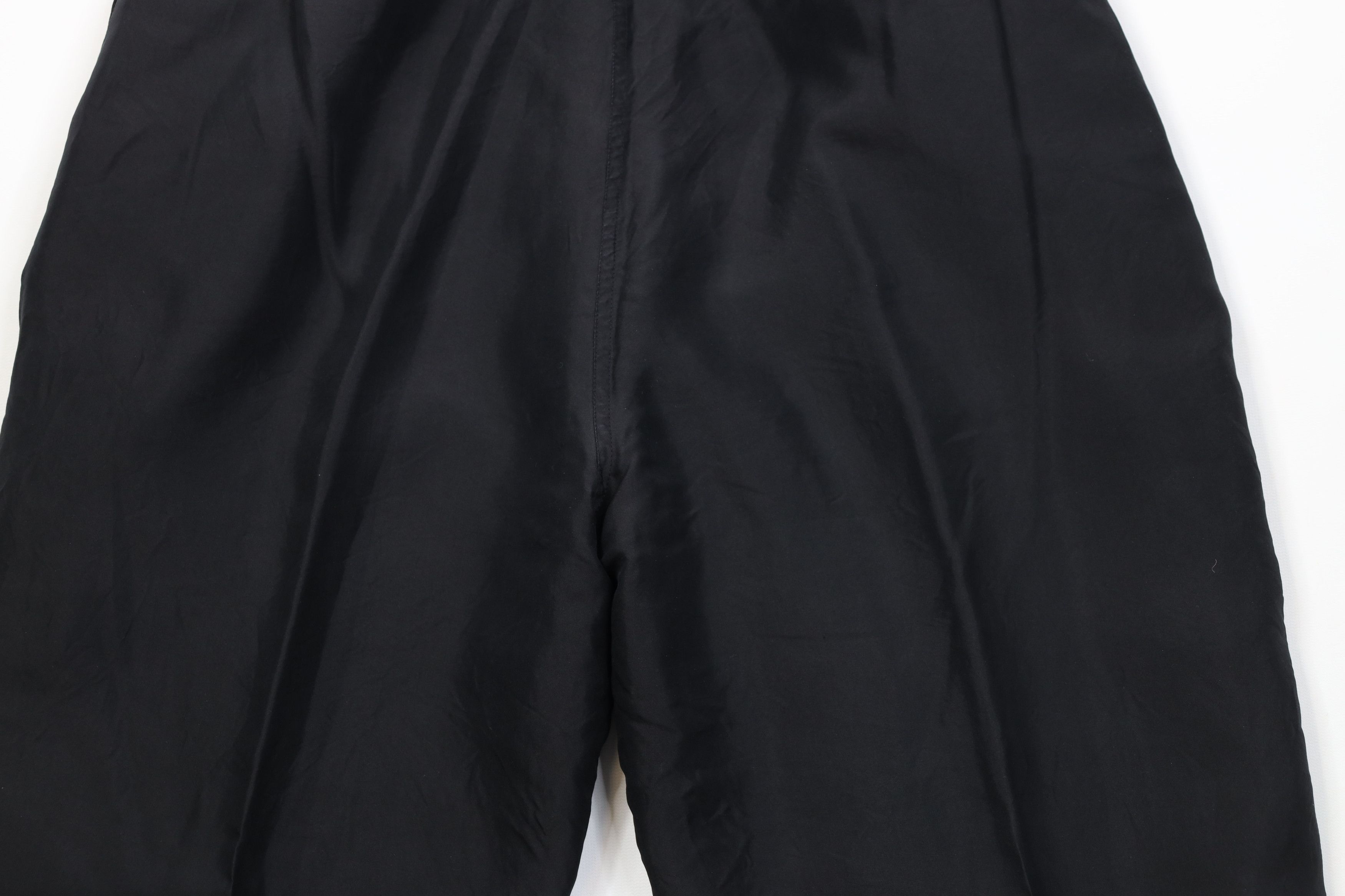 Vintage Vintage 90s Streetwear Blank Silk Wide Leg Pants Black Size 28" / US 6 / IT 42 - 12 Thumbnail