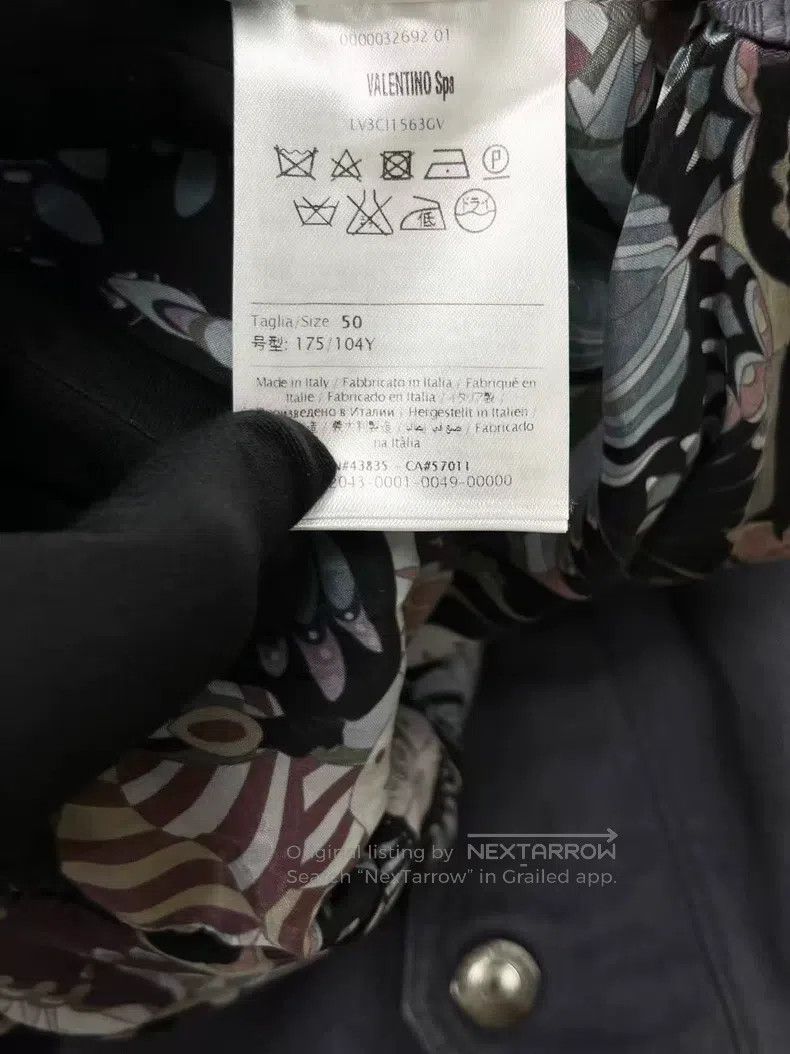 Valentino Valentino Washed gray front and back rework embroidered bu Size US M / EU 48-50 / 2 - 6 Thumbnail