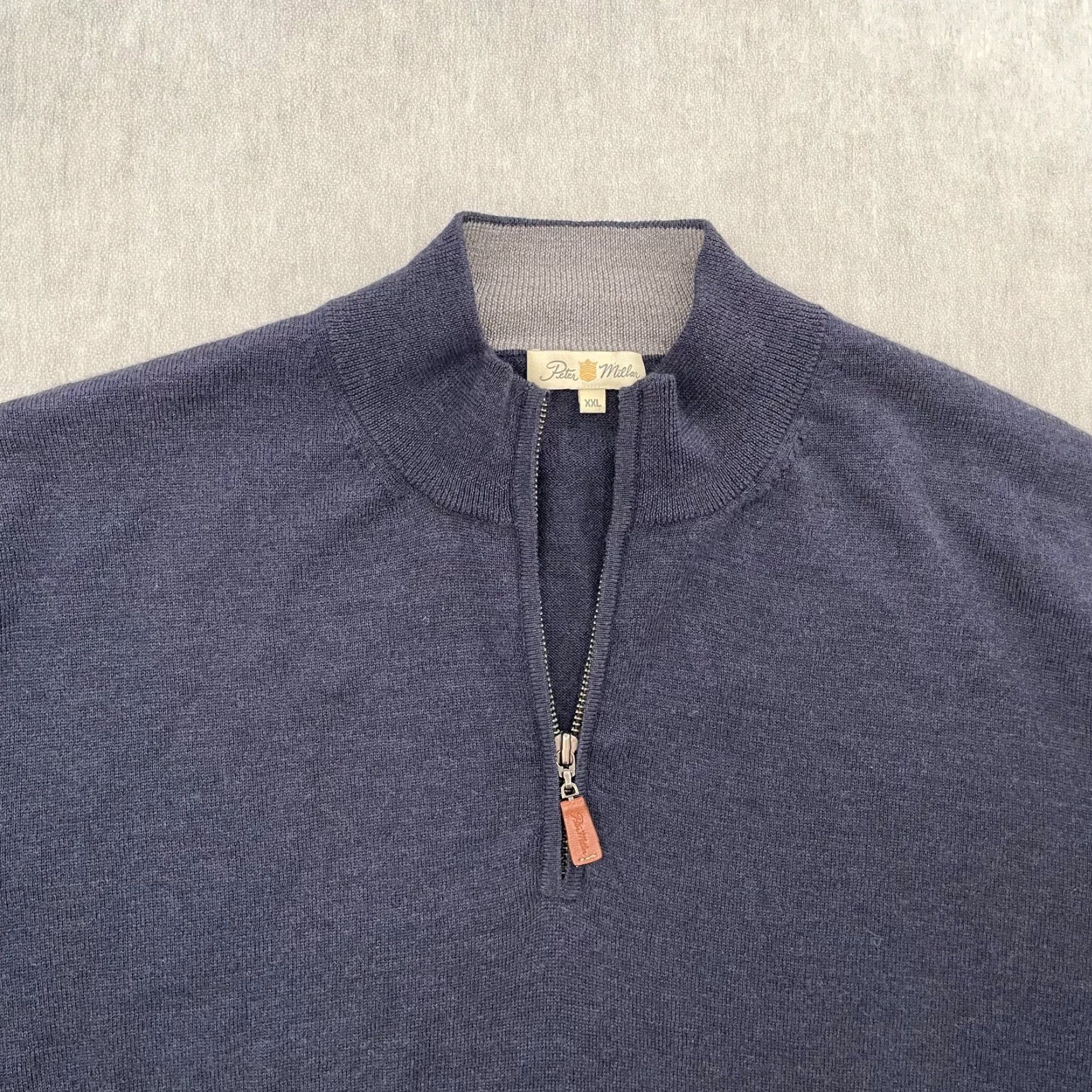 Peter Millar Peter Millar Sweater 2XL Adult Blue 1/4 Zip Extra Fine Italian Merino Mens XXL Size US XXL / EU 58 / 5 - 3 Thumbnail