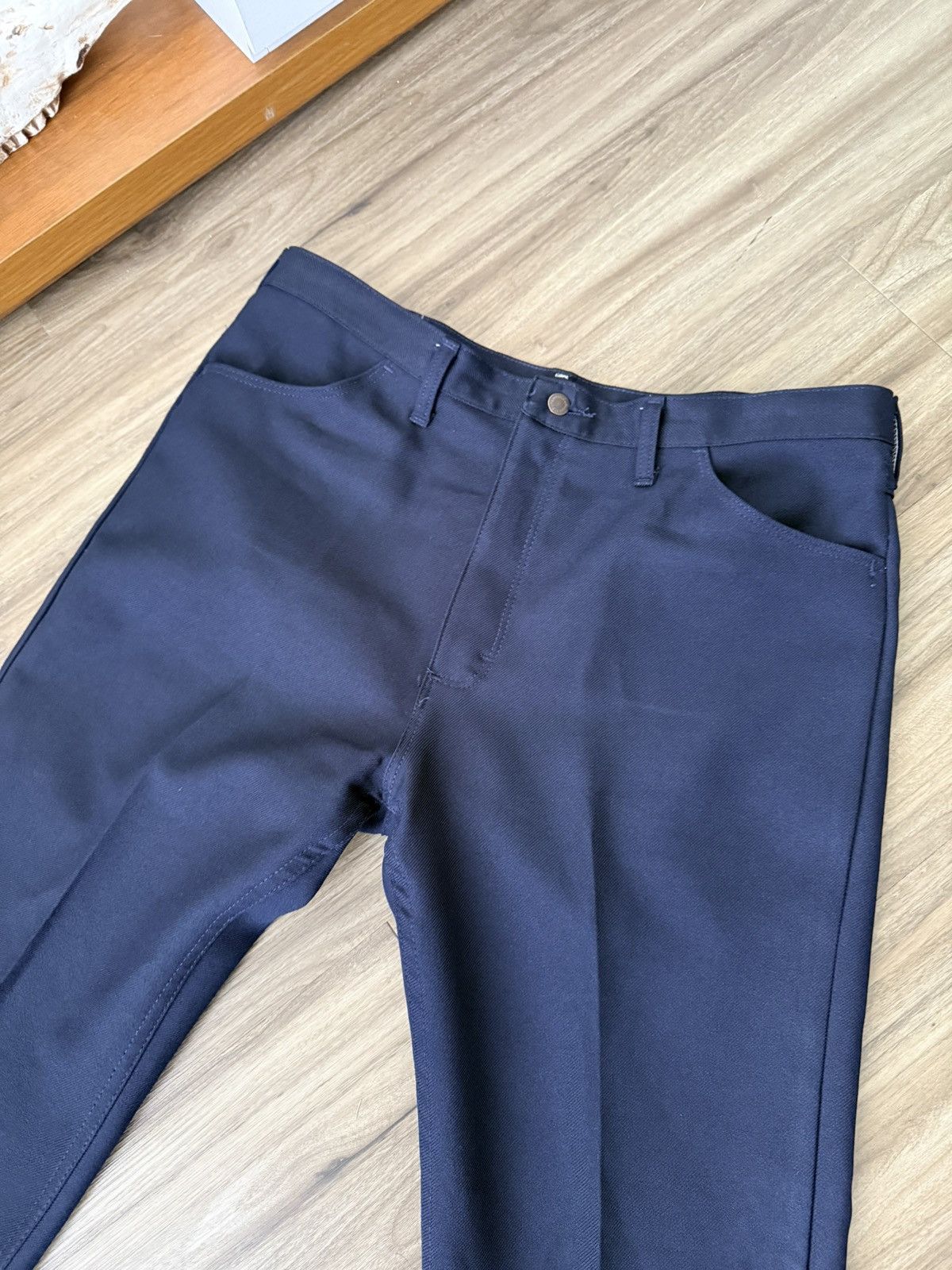 Wrangler Vintage Wrangler Pants 40x 30 Navy Polyester Western Slacks Size US 40 / EU 56 - 2 Thumbnail