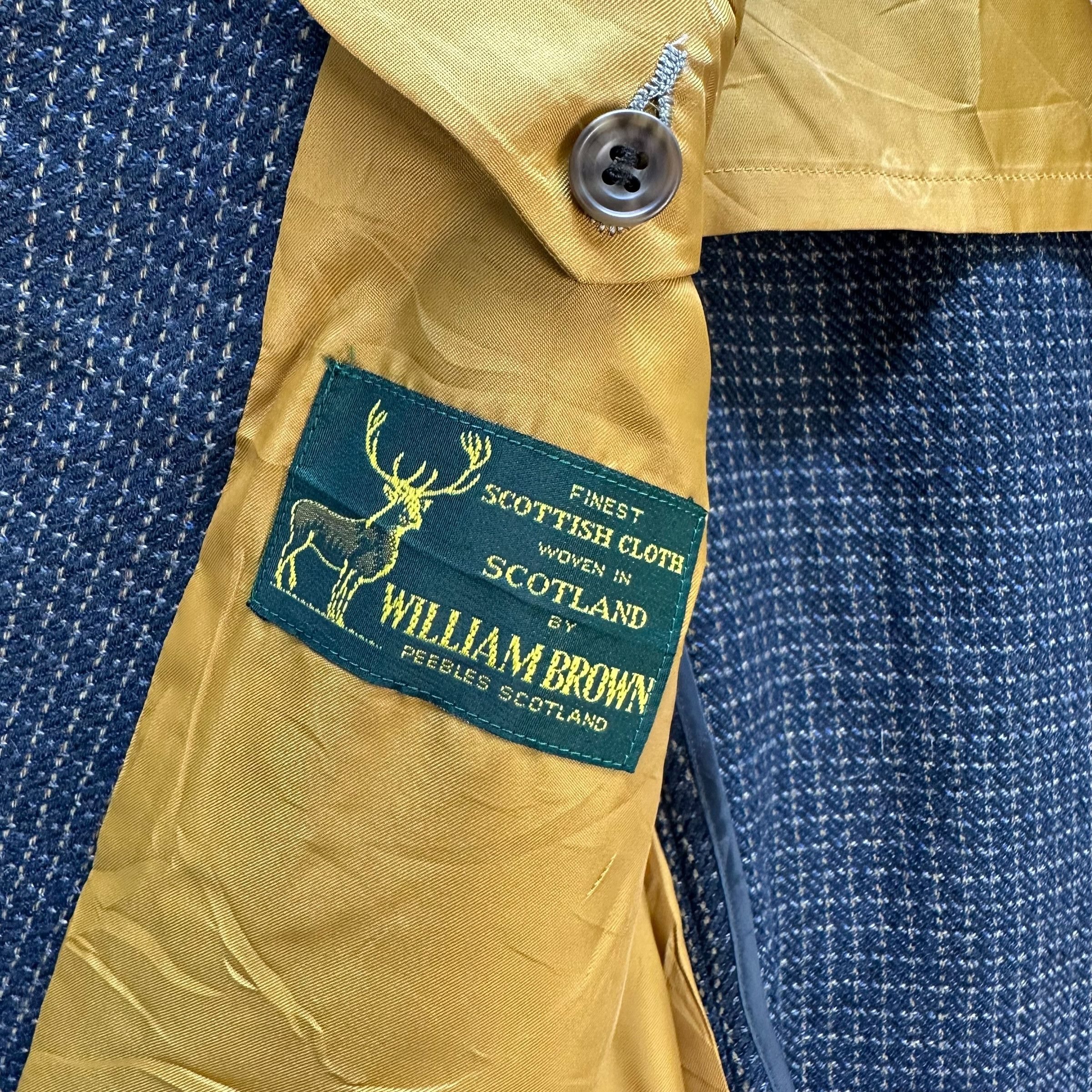 Japanese Brand WILLIAM BROWN Tailored Suit Jacket Small Checked #A70-1714 Size US M / EU 48-50 / 2 - 7 Thumbnail