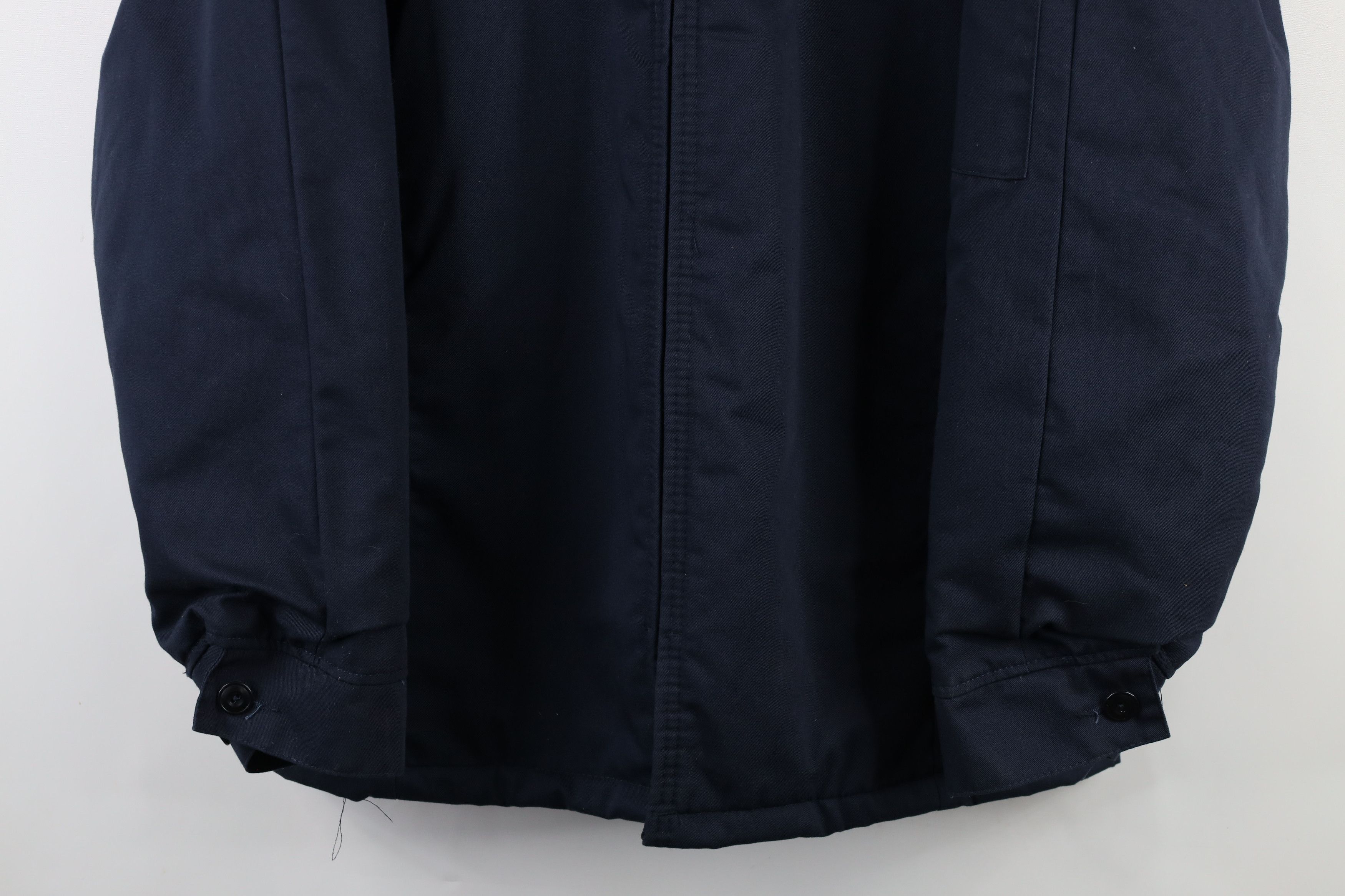 Vintage Vintage 90s Streetwear Workwear Mechanic Jacket Navy Blue Size US XL / EU 56 / 4 - 3 Thumbnail