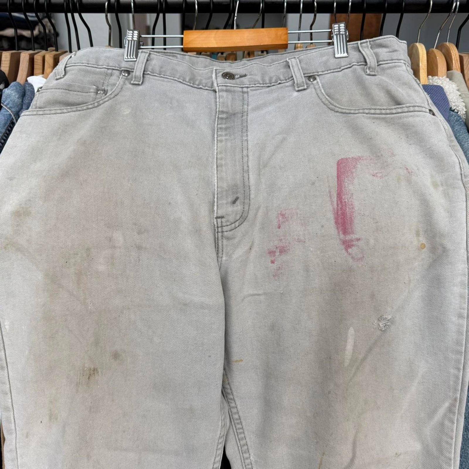 Levi's Vintage 90s Distressed Levi's 540 Copper Tab Jeans Size US 37 - 2 Thumbnail