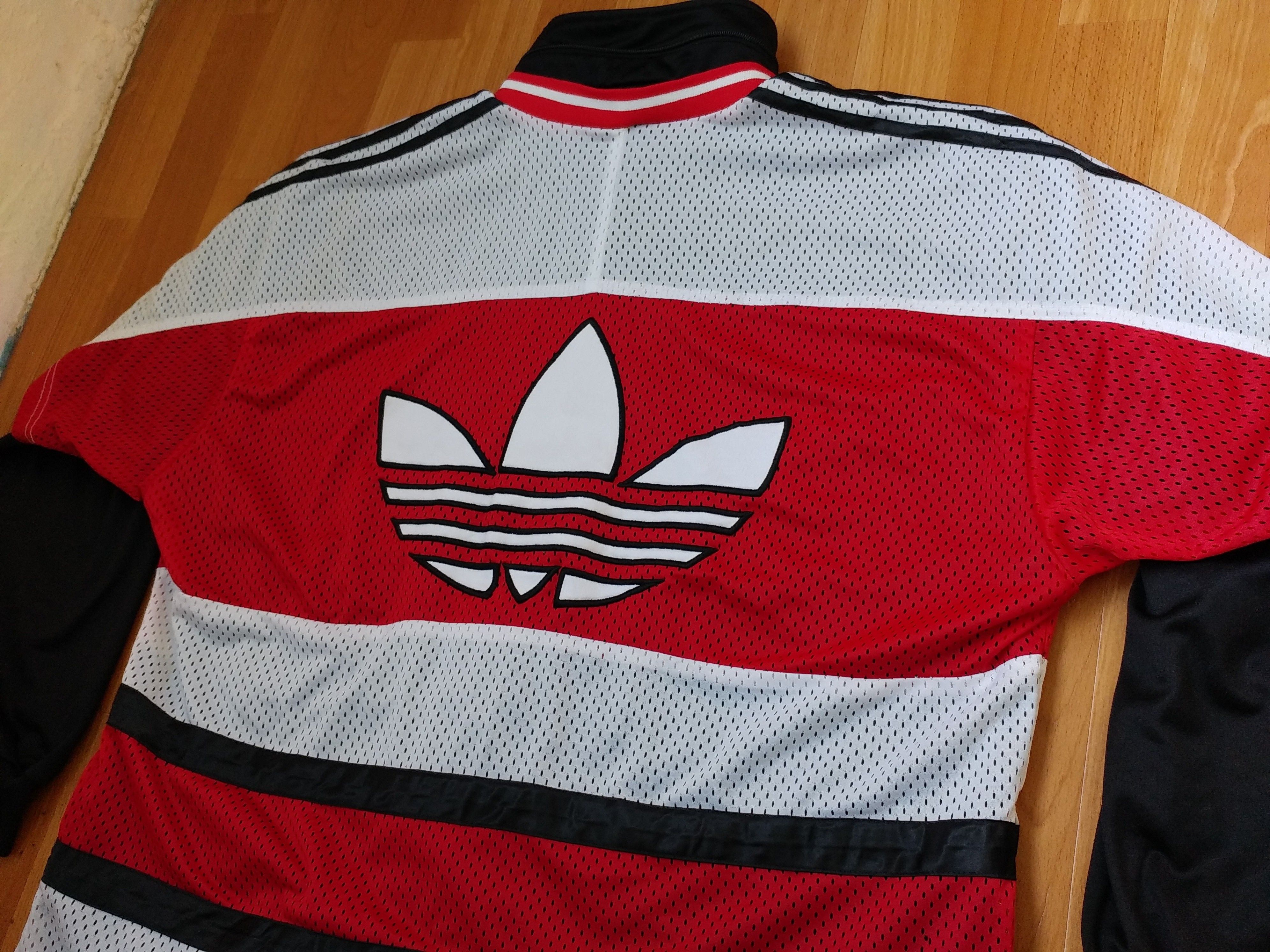 Adidas × Vintage ADIDAS jacket, vintage track top 90s hip hop Run DMC size L Size US L / EU 52-54 / 3 - 5 Thumbnail