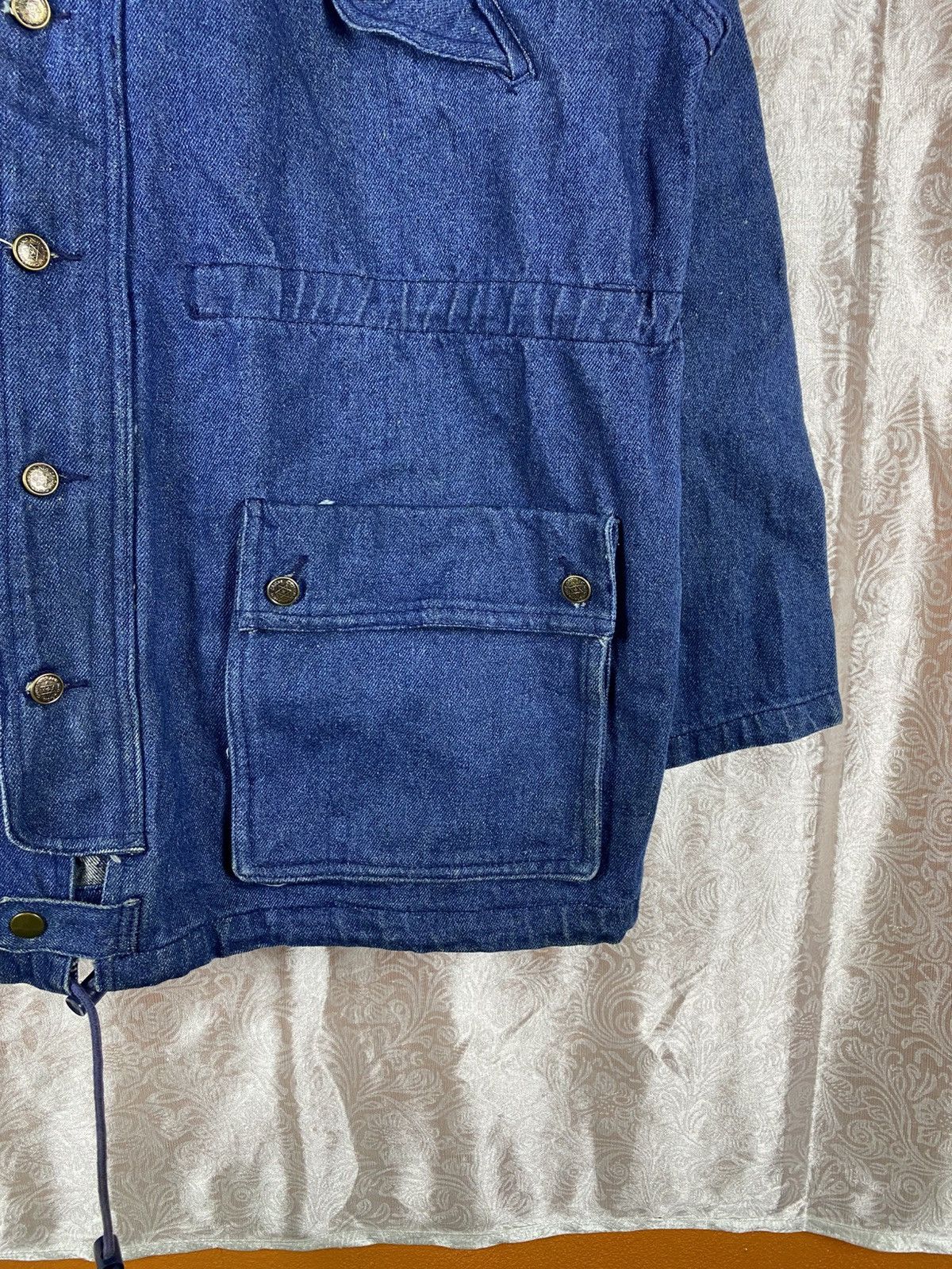 Japanese Brand Vintage Japanese Brand Denim Hood Indigo Blue Workwear Style Size US M / EU 48-50 / 2 - 6 Thumbnail