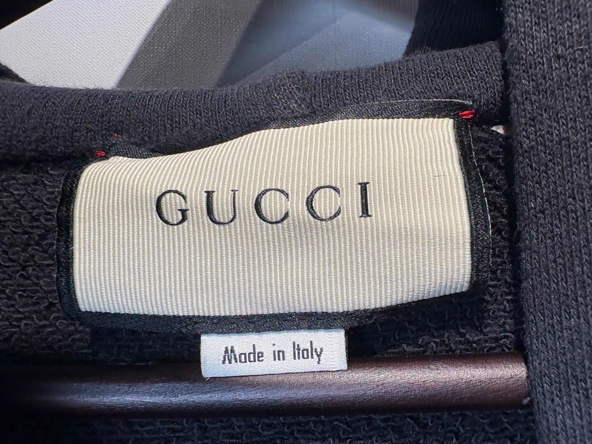 Gucci Gucci Black Hoodie With Wolf Head Pattern K36 Size US S / EU 44-46 / 1 - 3 Thumbnail
