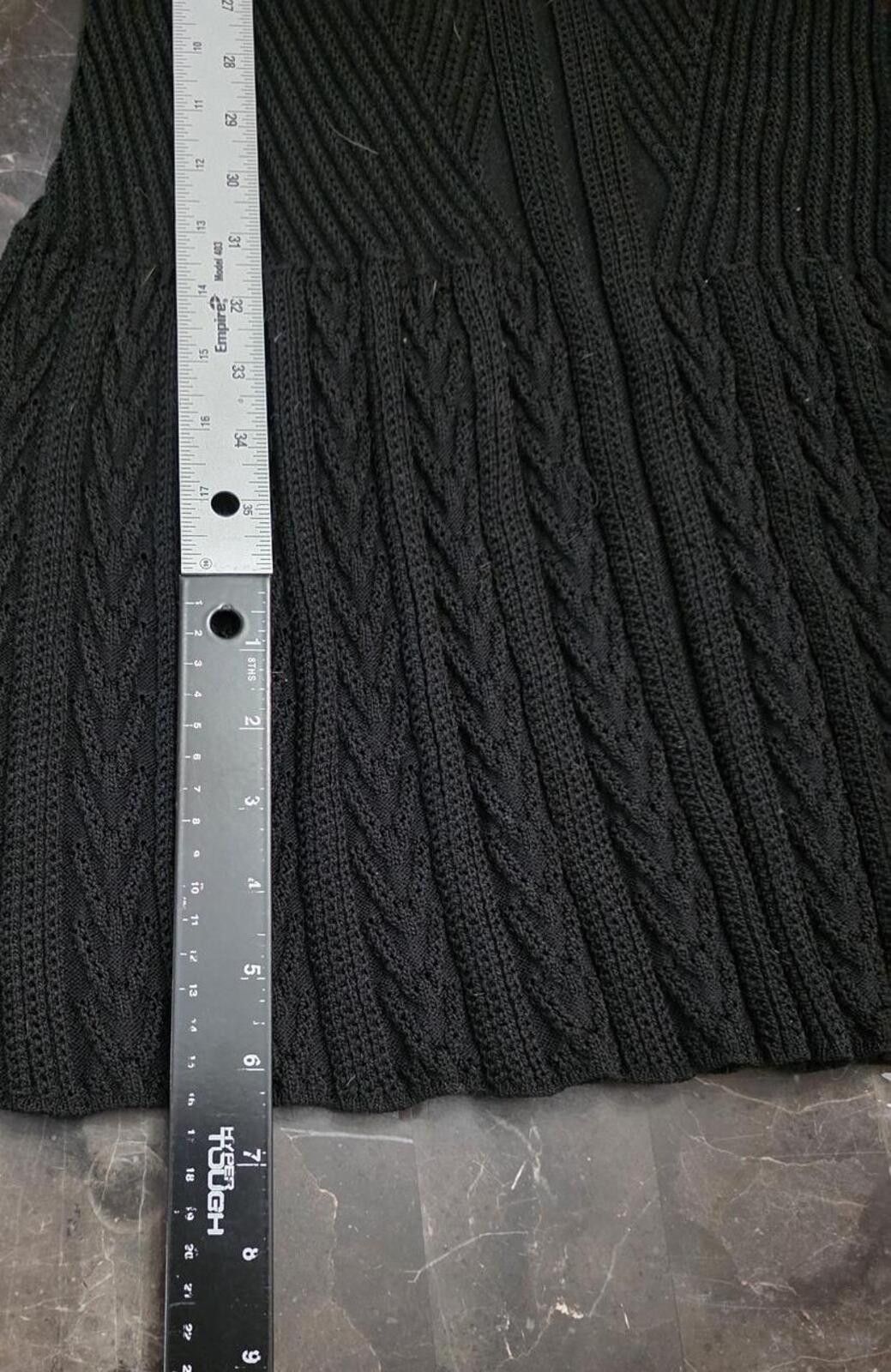 Other Torrid Black Sleeveless Midi Bodycon Cable Knit Dress Size 3 Size 3XL / US 20-22 - 8 Thumbnail