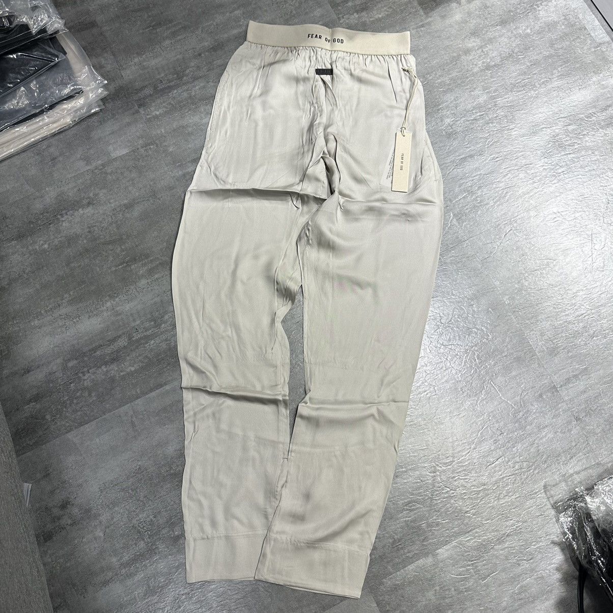Fear of God Luxury Loungewear Silk Lounge Pants Cement