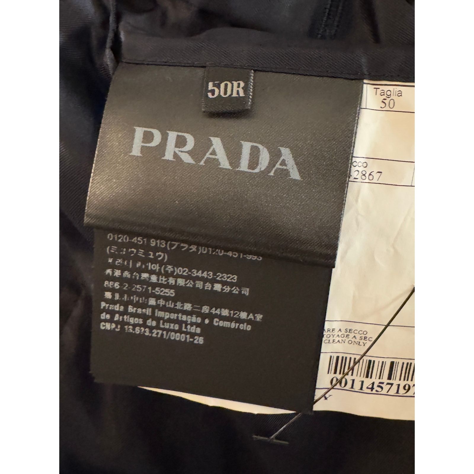 Prada Prada NWT Men's Wool Wool Navy Blazer Size 50R - 3 Thumbnail
